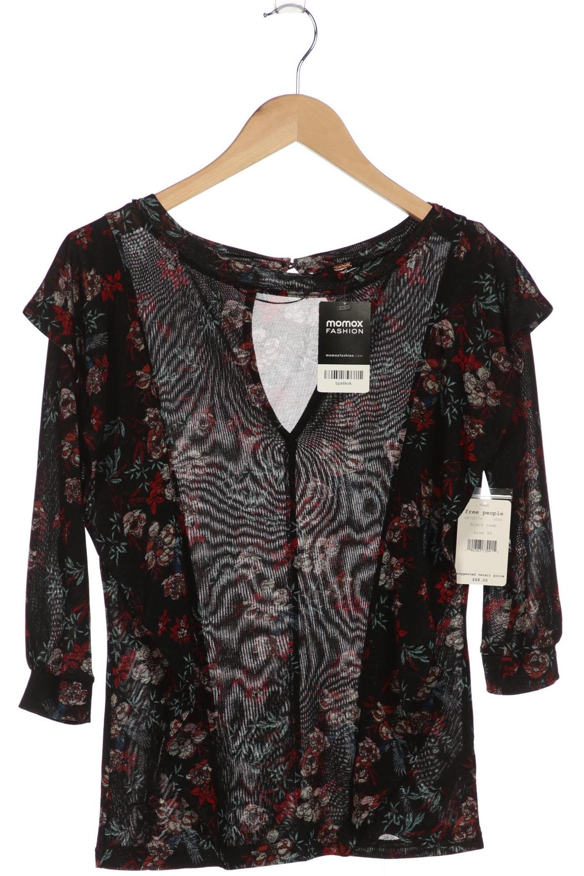 

Free People Damen Langarmshirt, schwarz, Gr. 34