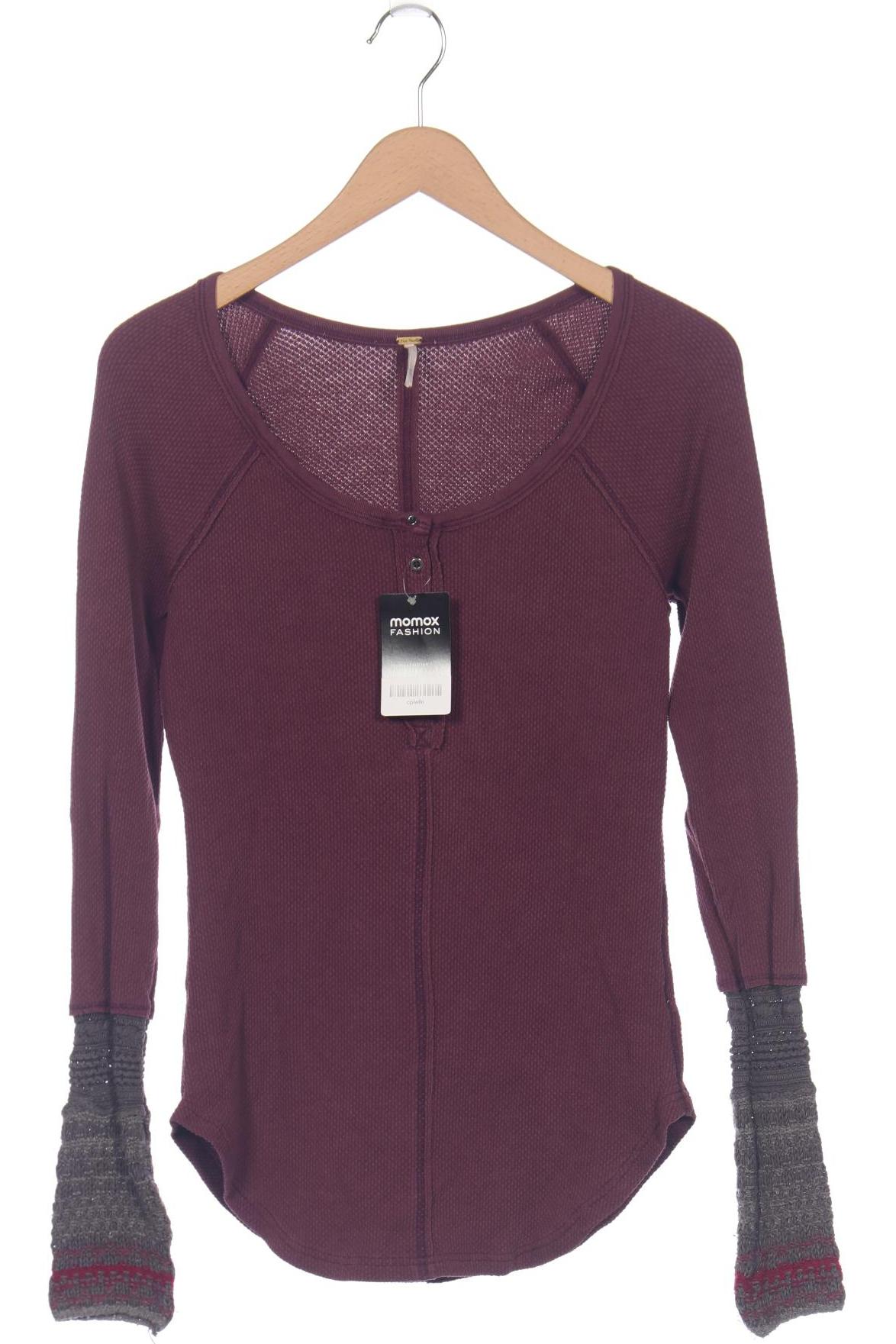 

Free People Damen Langarmshirt, bordeaux, Gr. 38
