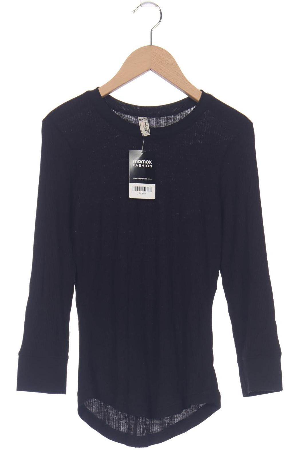 

Free People Damen Langarmshirt, schwarz, Gr. 38