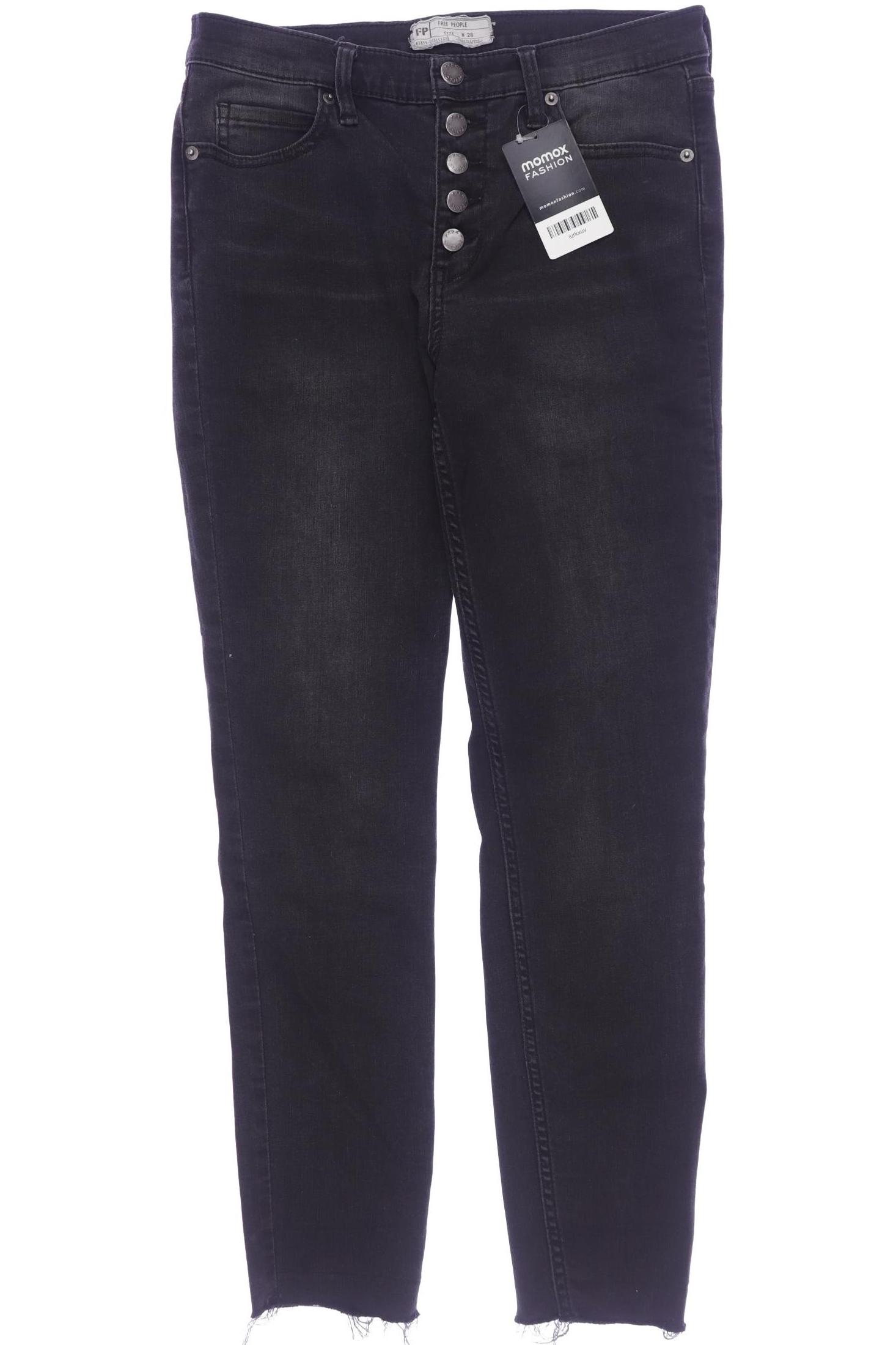 

Free People Damen Jeans, schwarz, Gr. 28