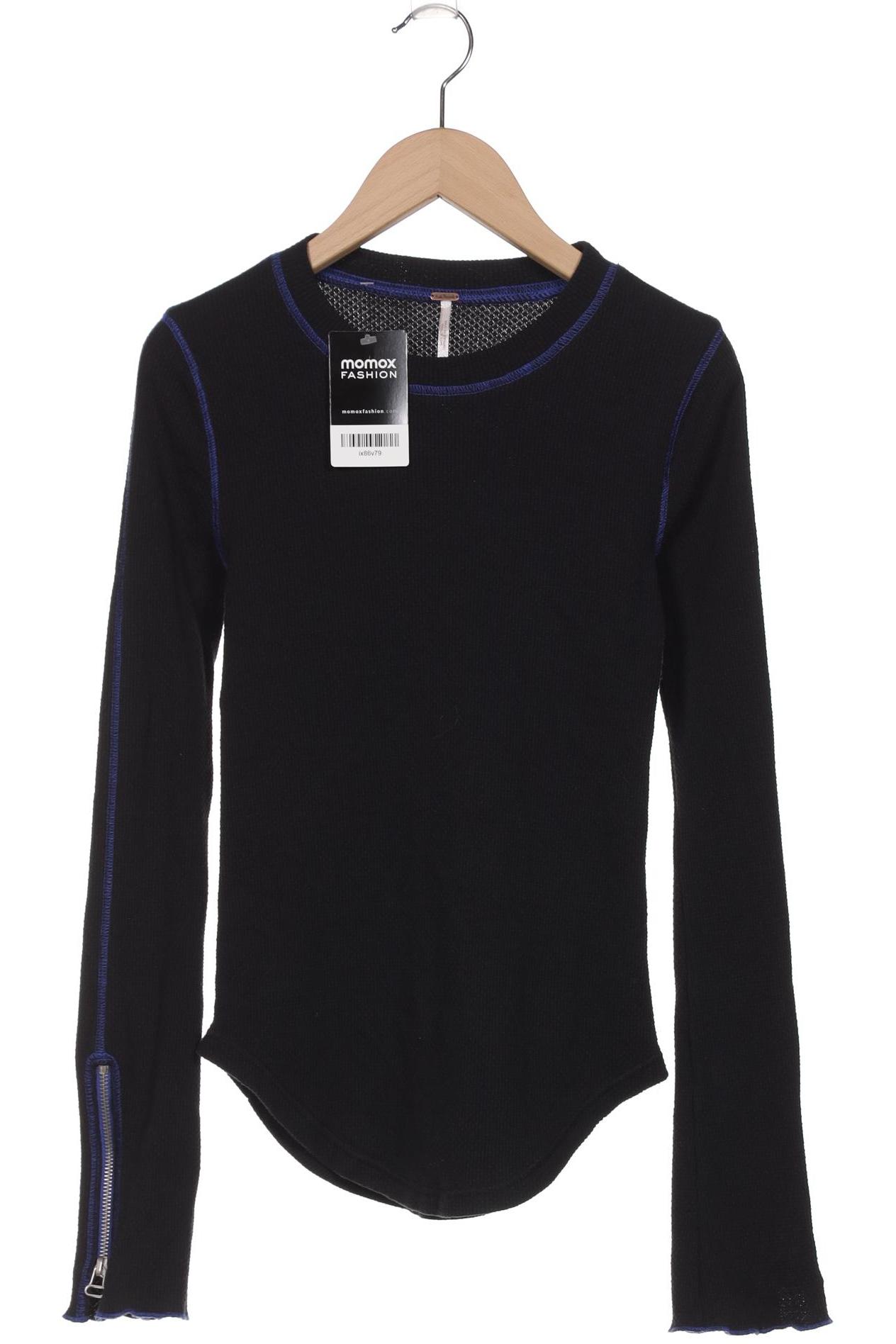 

Free People Damen Langarmshirt, schwarz, Gr. 34