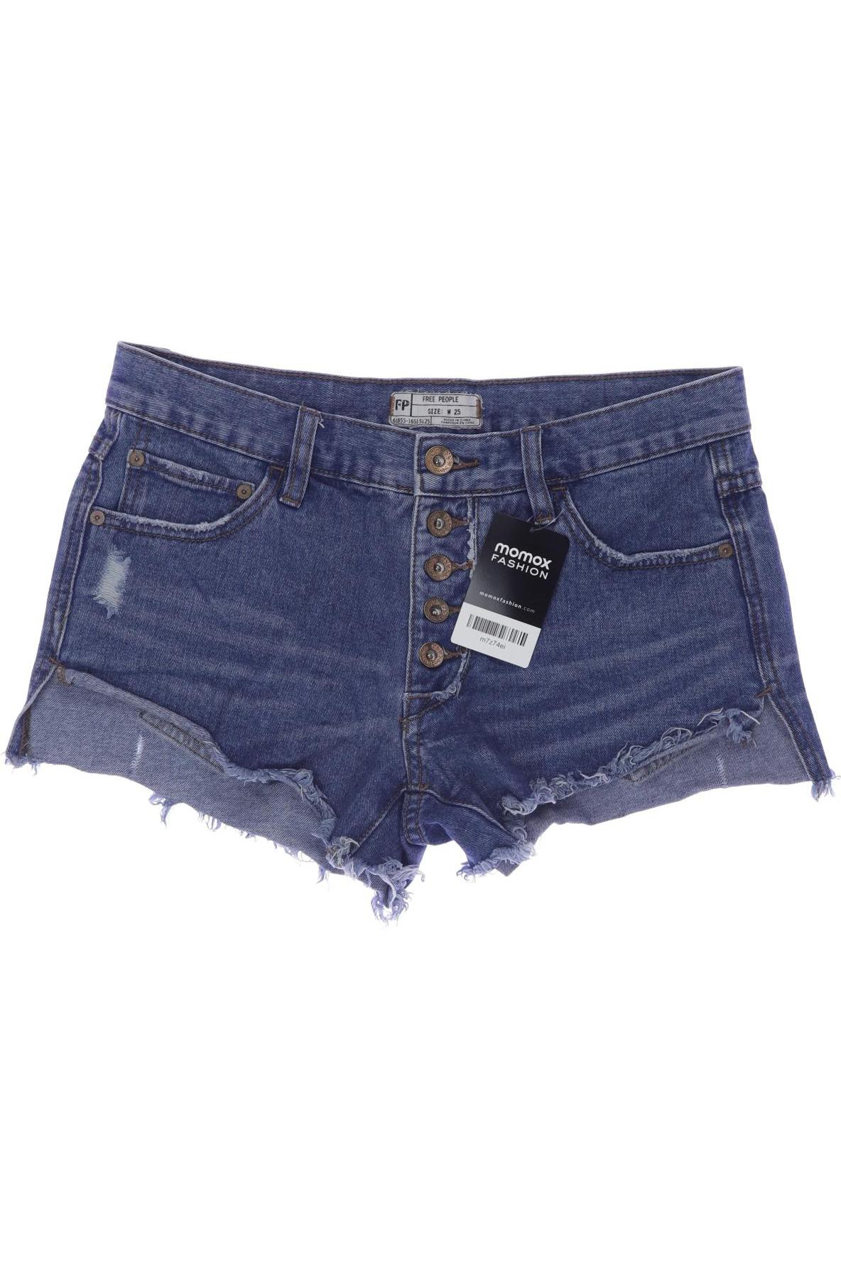 

Free People Damen Shorts, blau, Gr. 25
