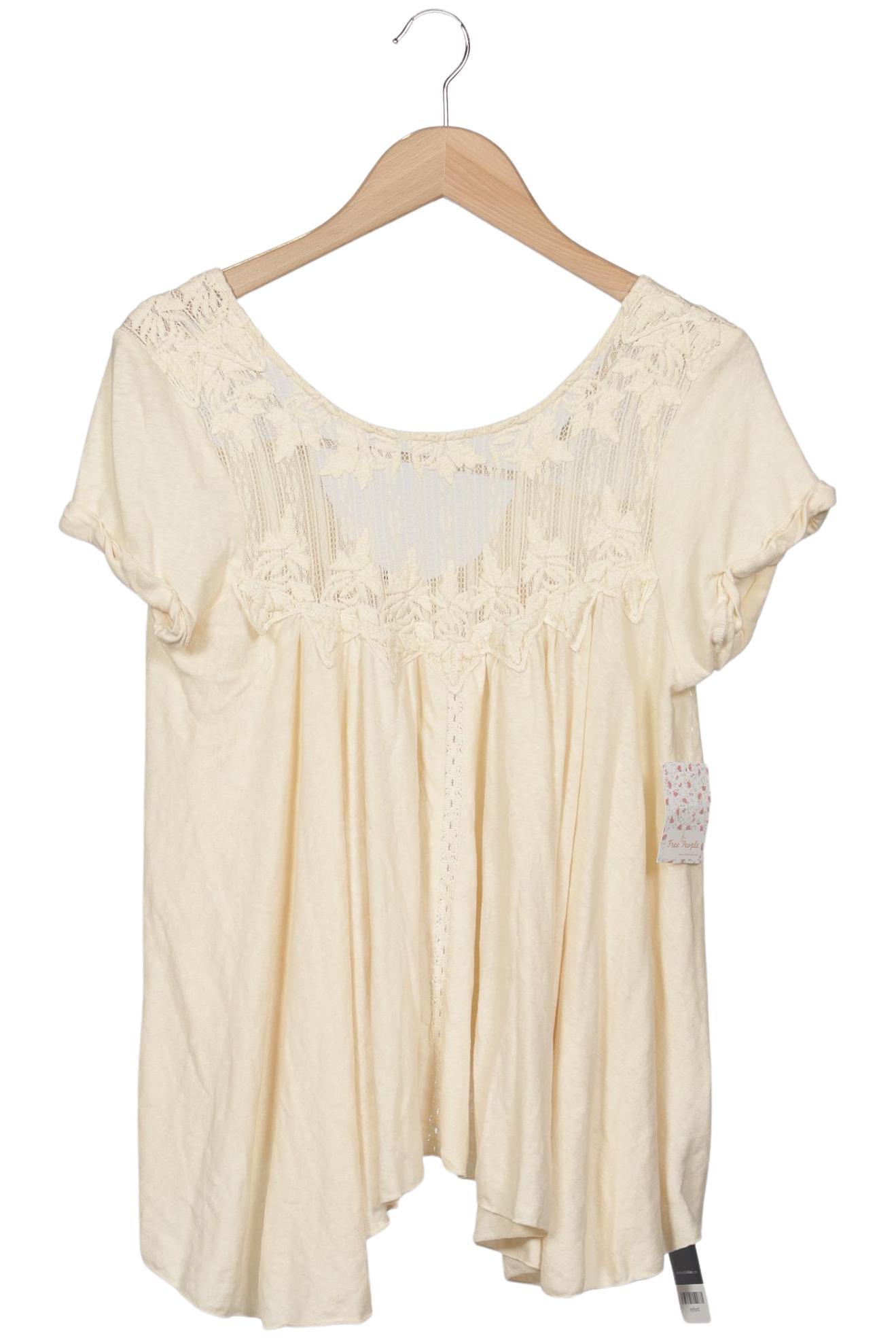

Free People Damen T-Shirt, cremeweiß, Gr. 36