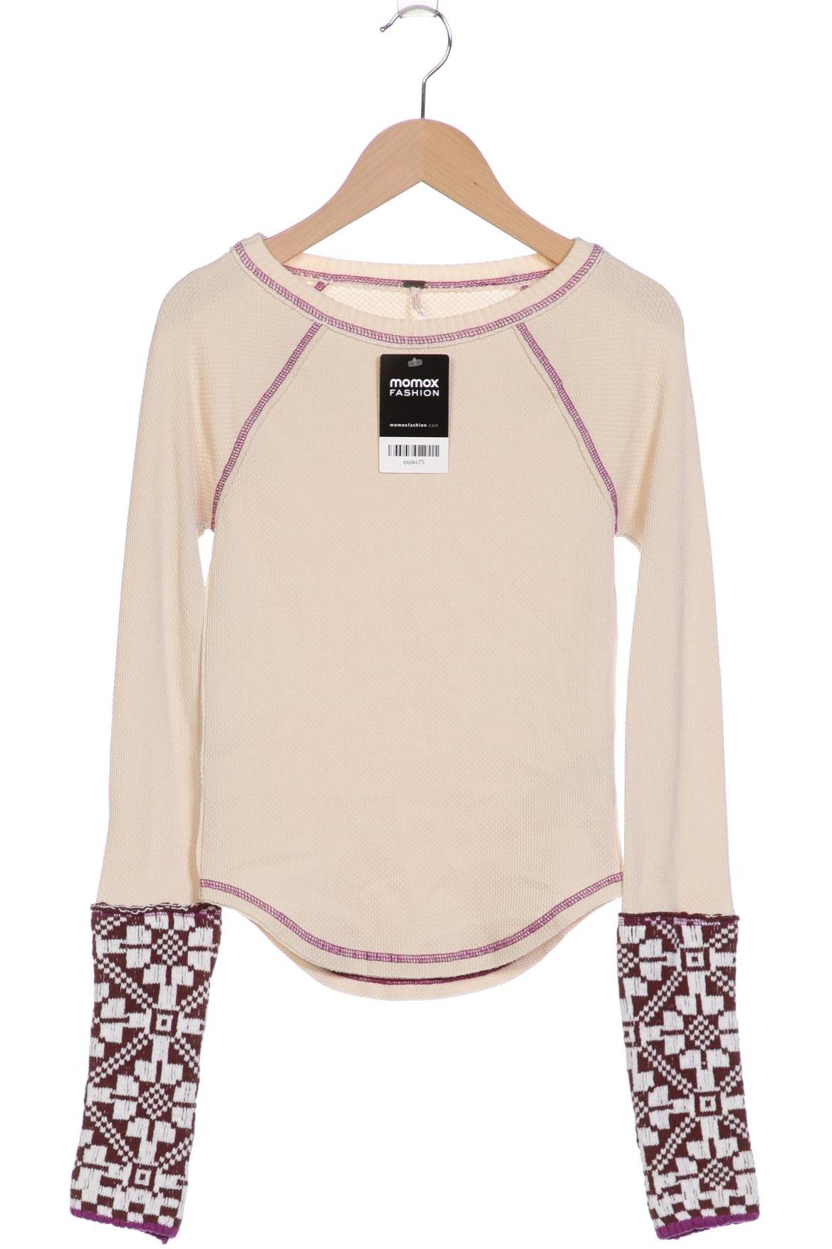 

Free People Damen Langarmshirt, beige, Gr. 34