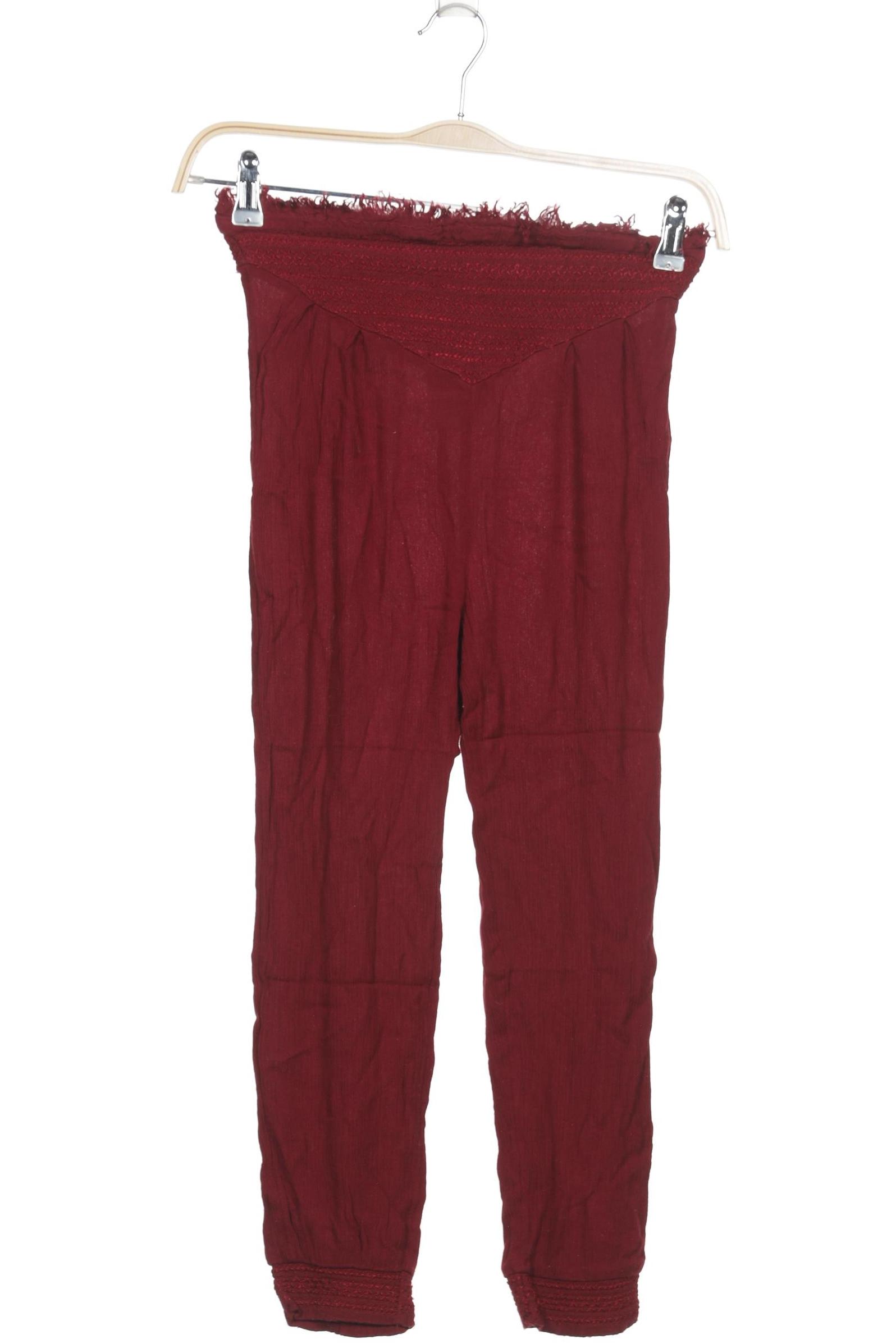 

Free People Damen Stoffhose, bordeaux, Gr. 0