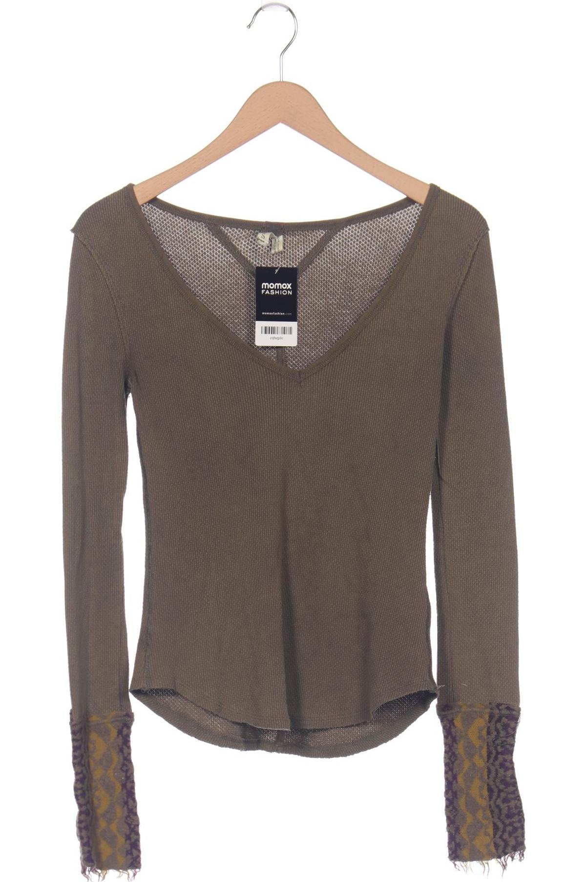 

Free People Damen Langarmshirt, grün, Gr. 36