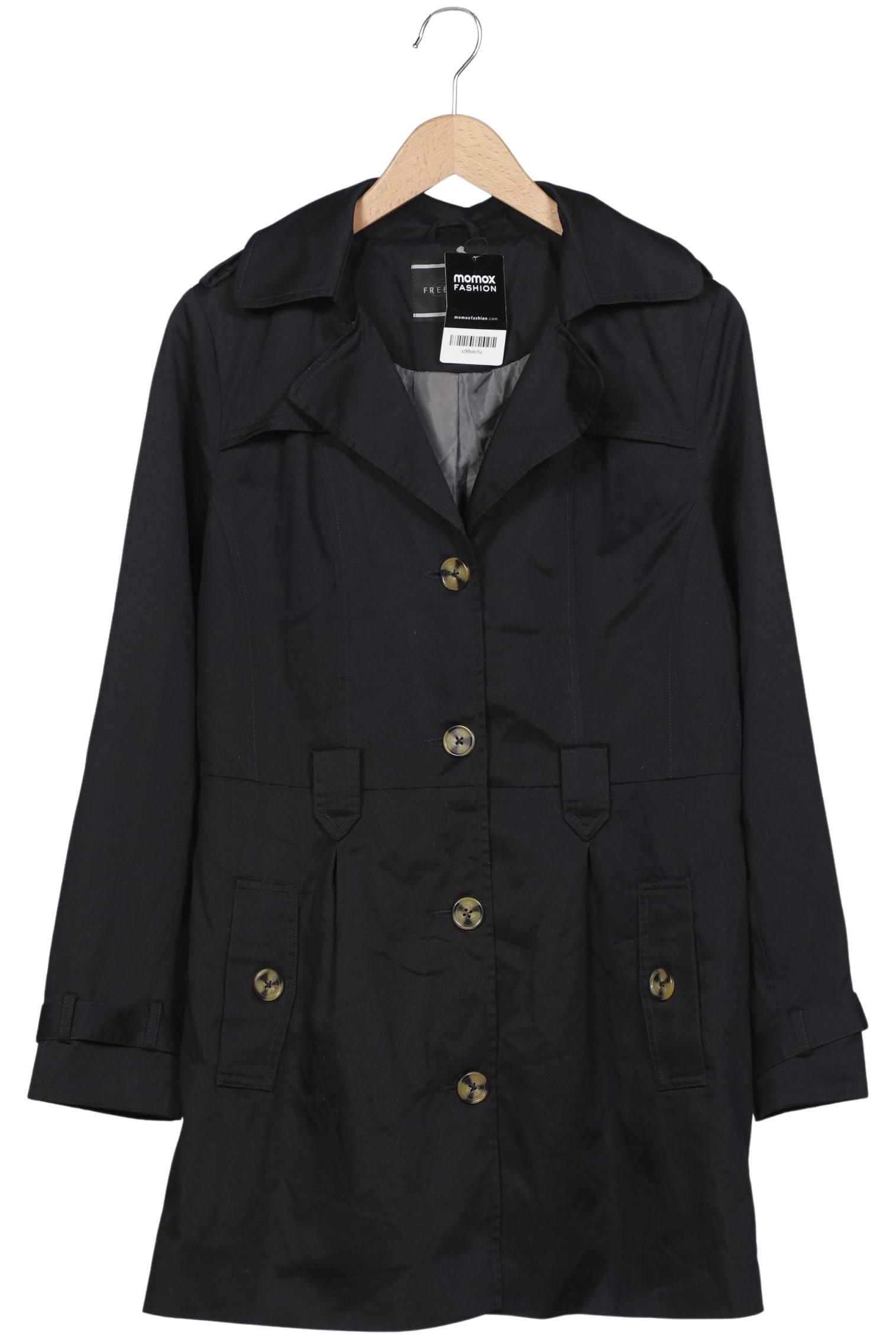 

Freequent Damen Mantel, schwarz, Gr. 38