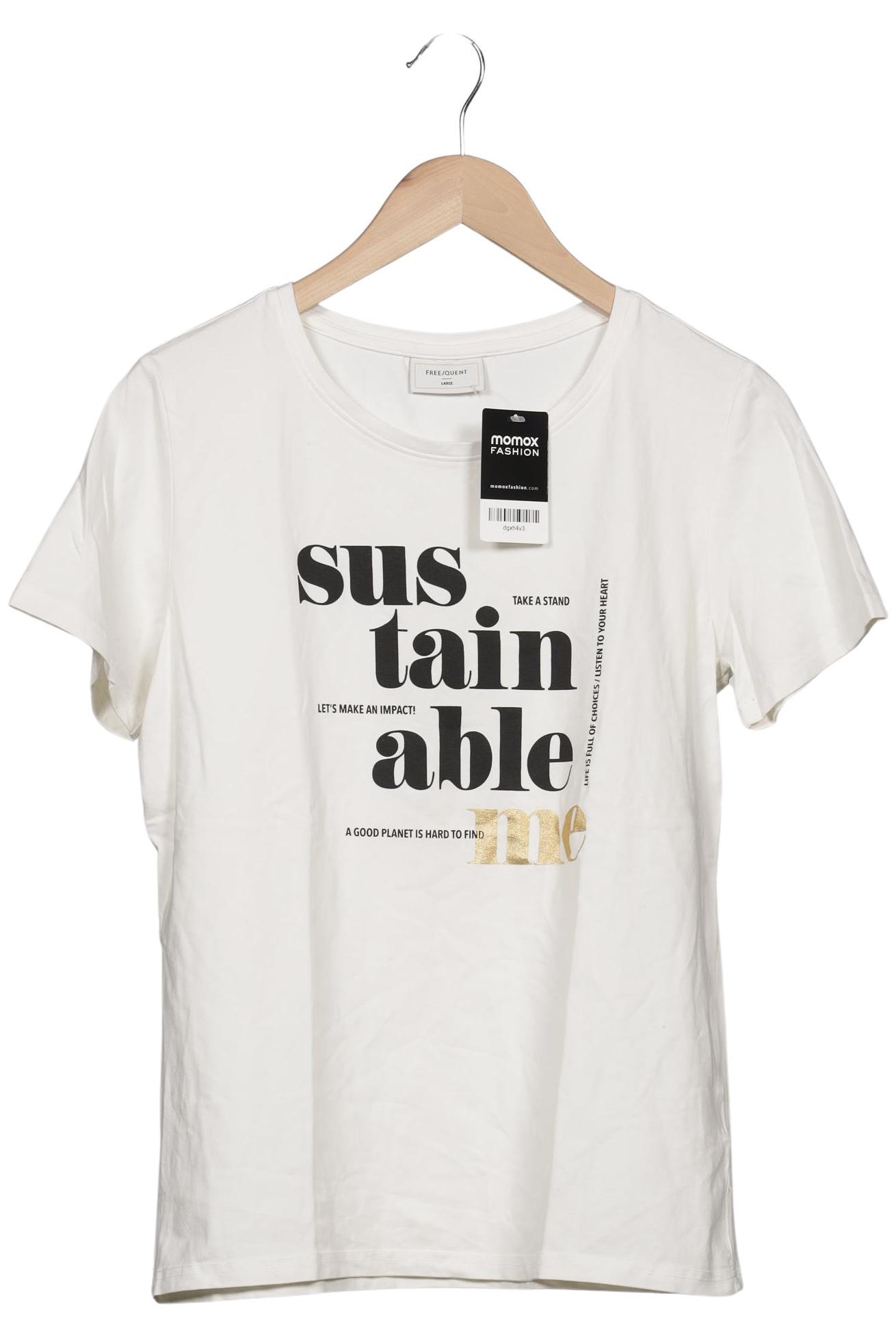 

Freequent Damen T-Shirt, cremeweiß, Gr. 42