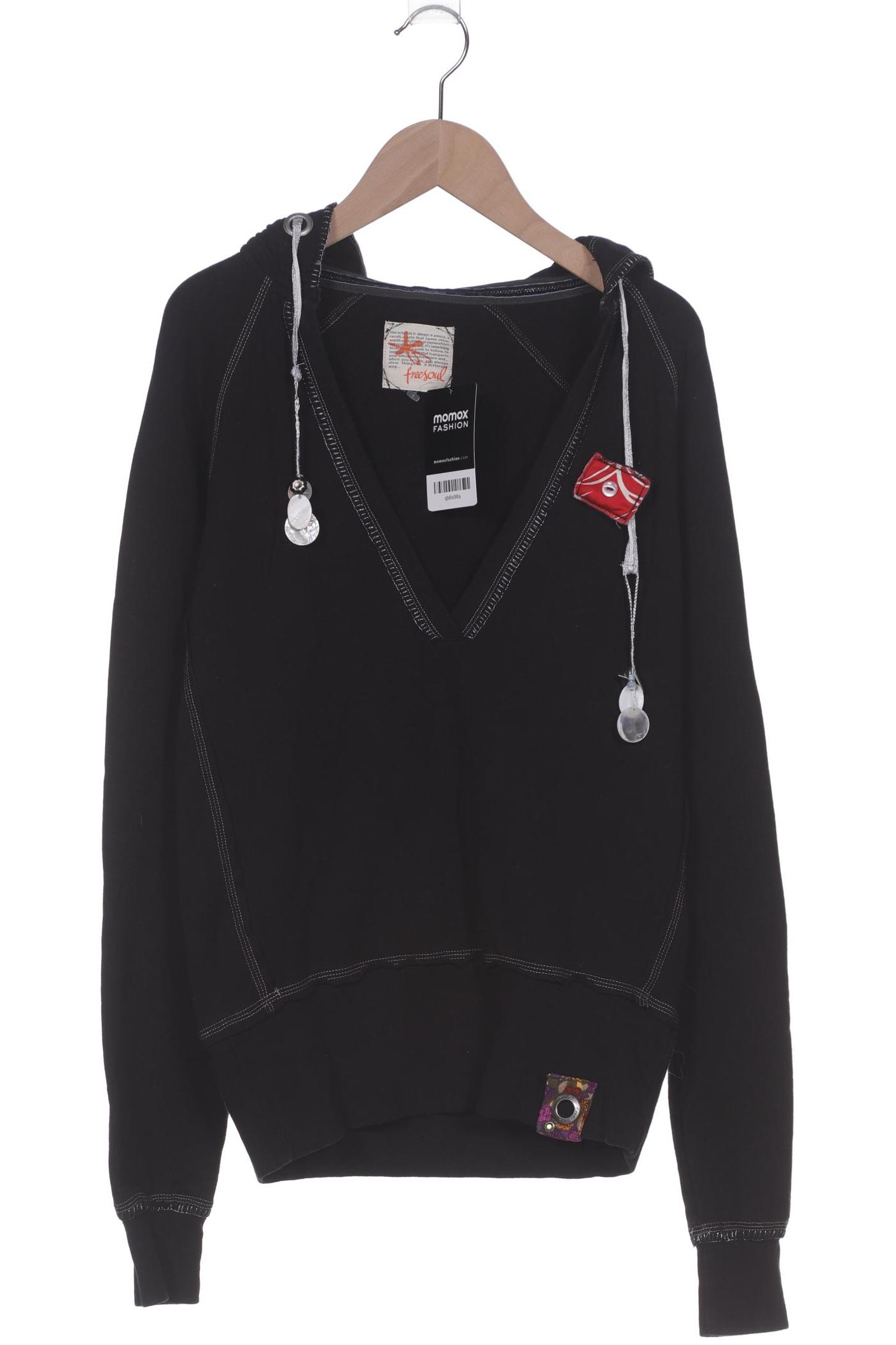 

Freesoul Damen Kapuzenpullover, schwarz, Gr. 38
