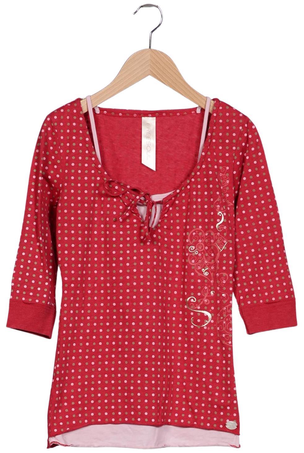 

Freesoul Damen Langarmshirt, rot, Gr. 36