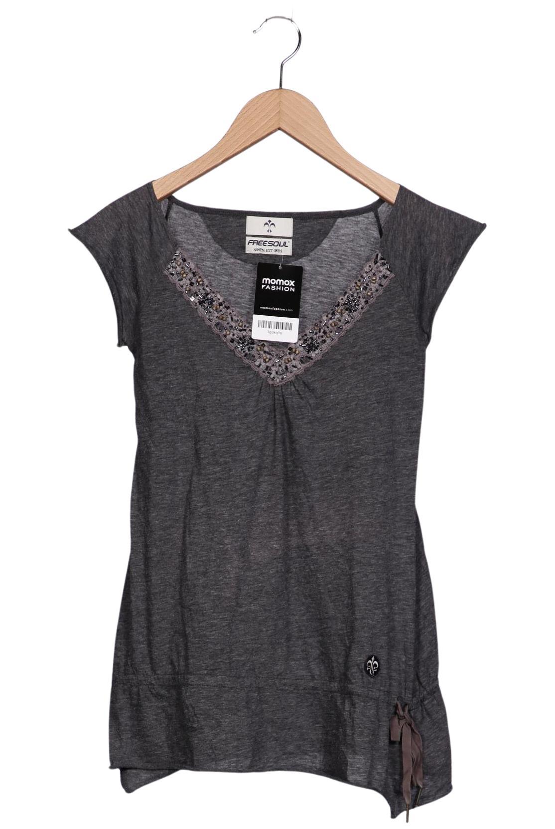 

Freesoul Damen T-Shirt, grau, Gr. 36