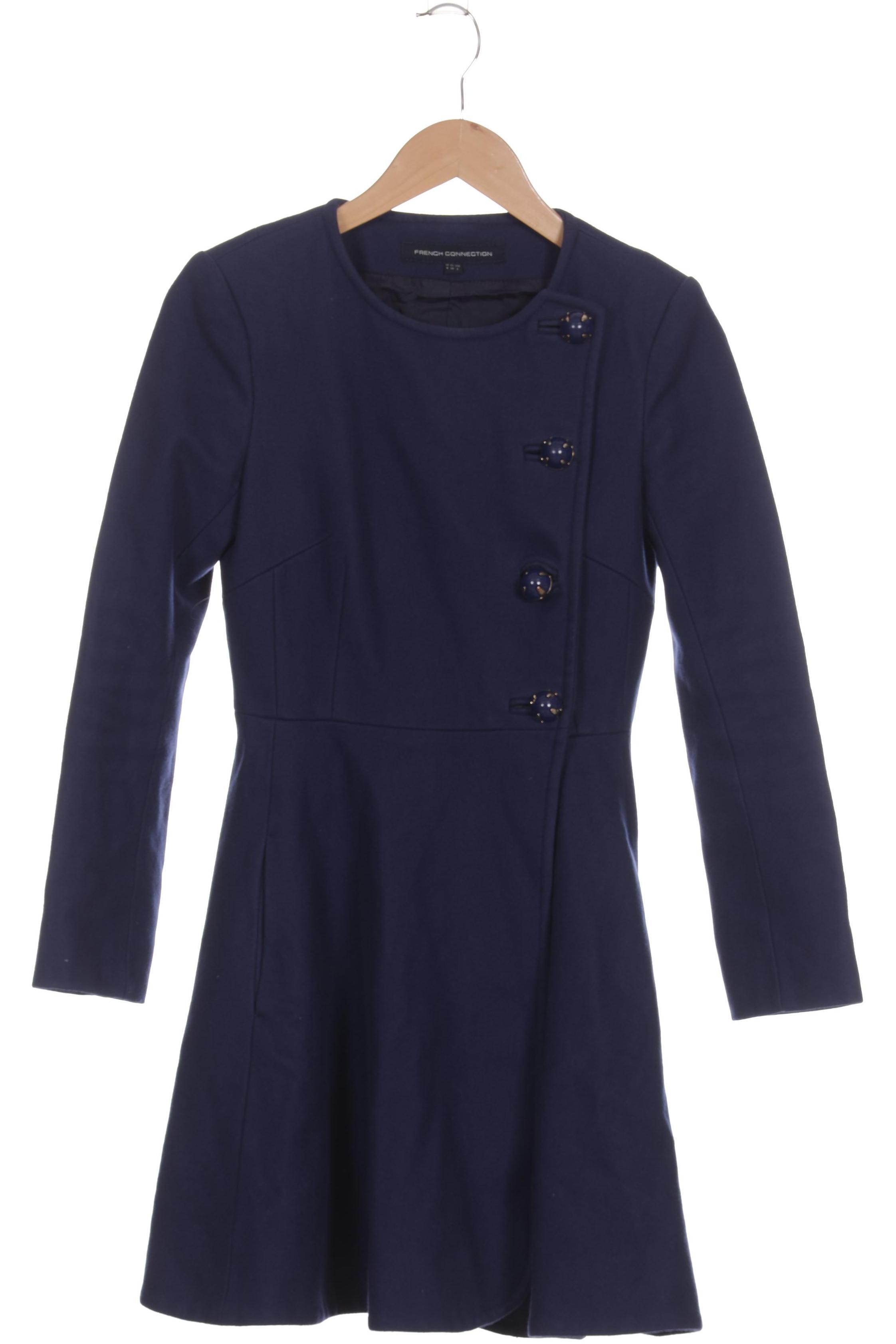 

French Connection Damen Mantel, blau, Gr. 34