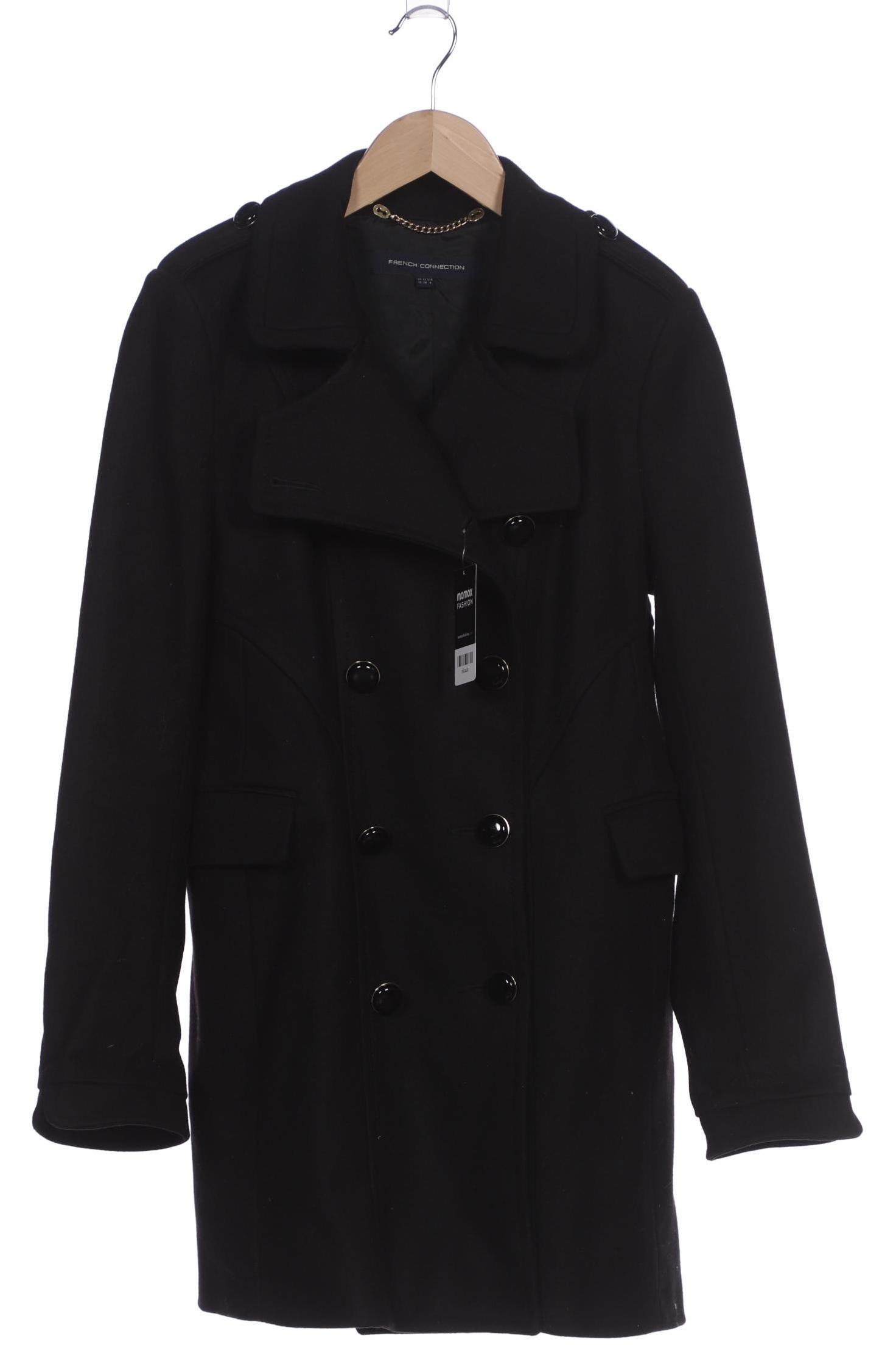 

French Connection Damen Mantel, schwarz, Gr. 38