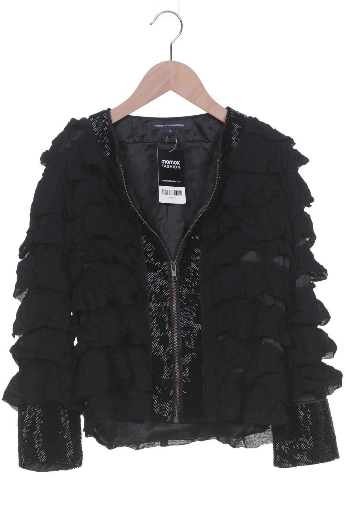 

French Connection Damen Jacke, schwarz, Gr. 6