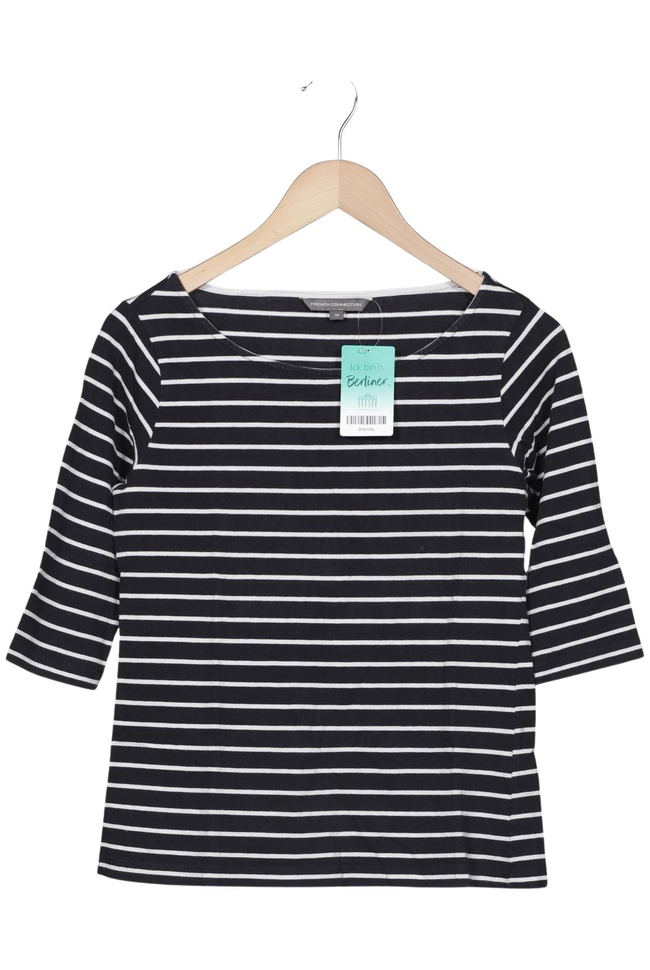 

French Connection Damen Langarmshirt, schwarz, Gr. 38