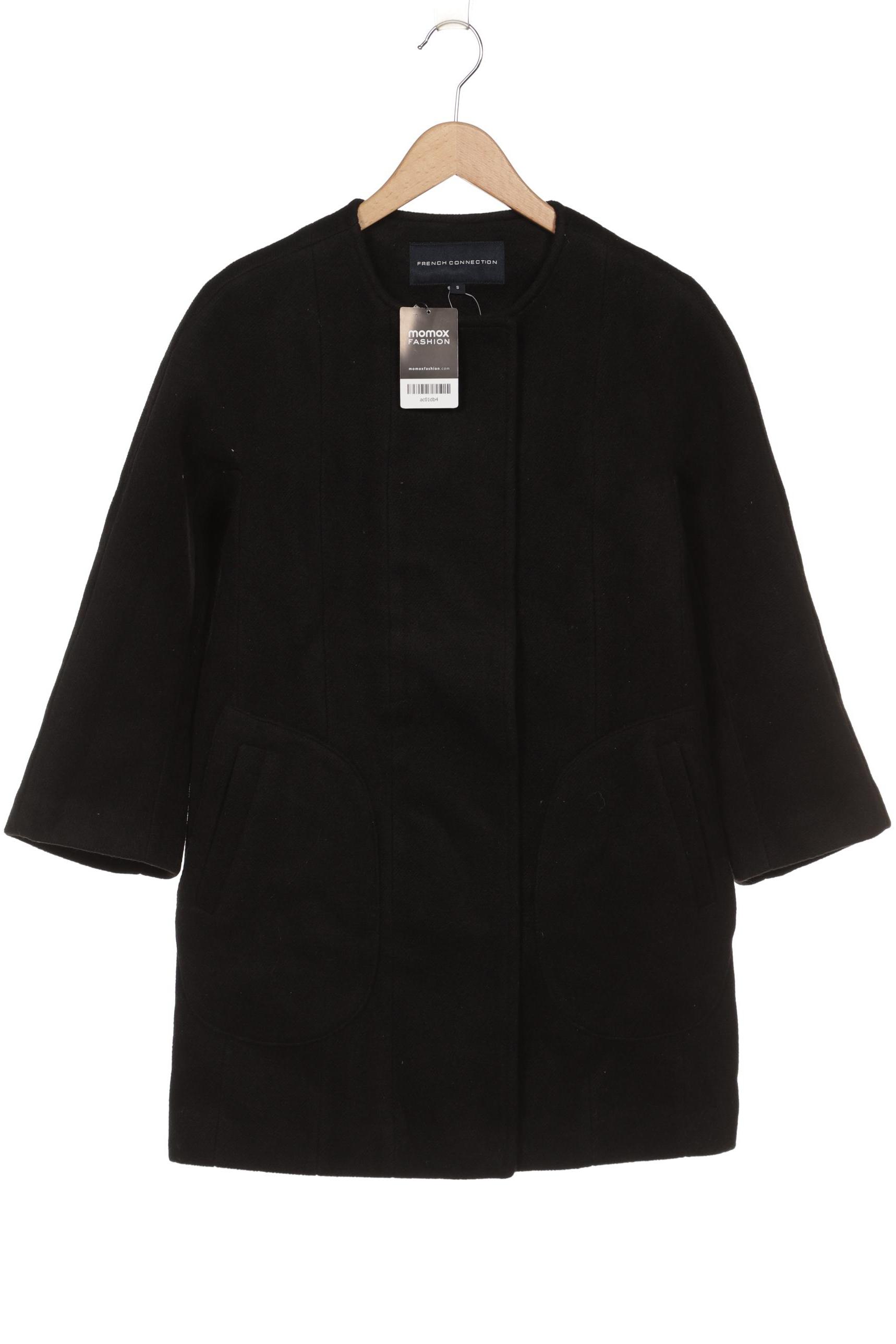 

French Connection Damen Mantel, schwarz, Gr. 36