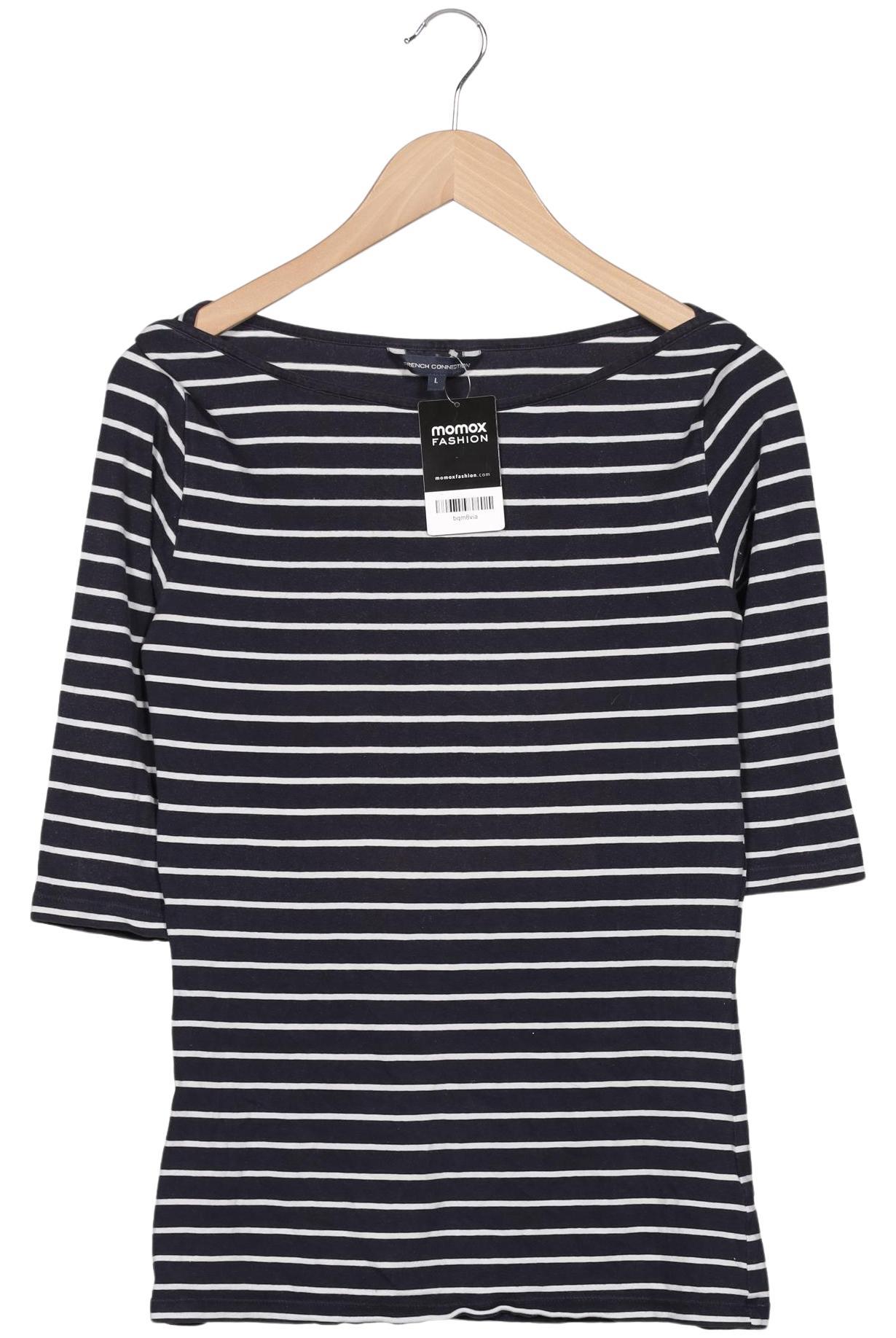 

French Connection Damen Langarmshirt, marineblau, Gr. 42