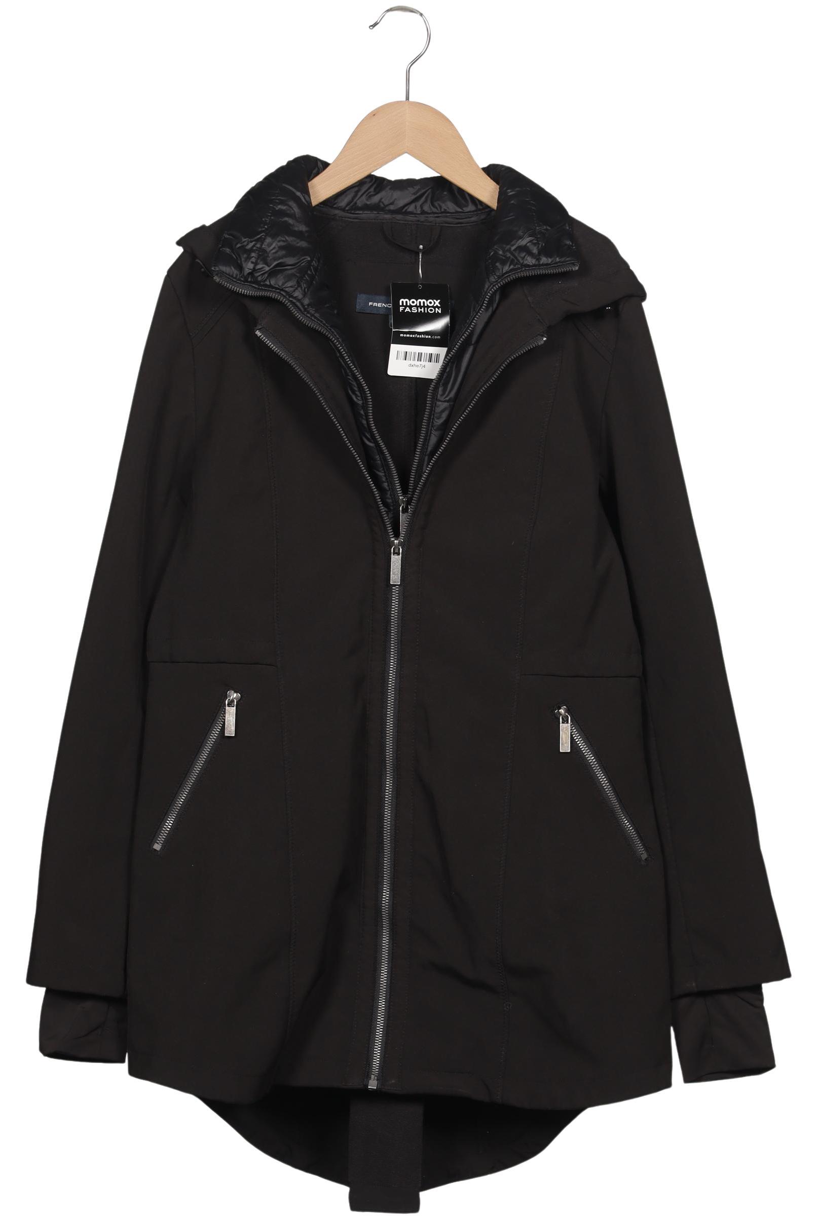 

French Connection Damen Mantel, schwarz, Gr. 38