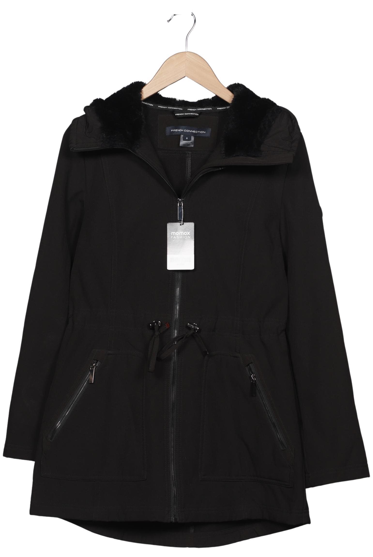 

French Connection Damen Mantel, schwarz, Gr. 36