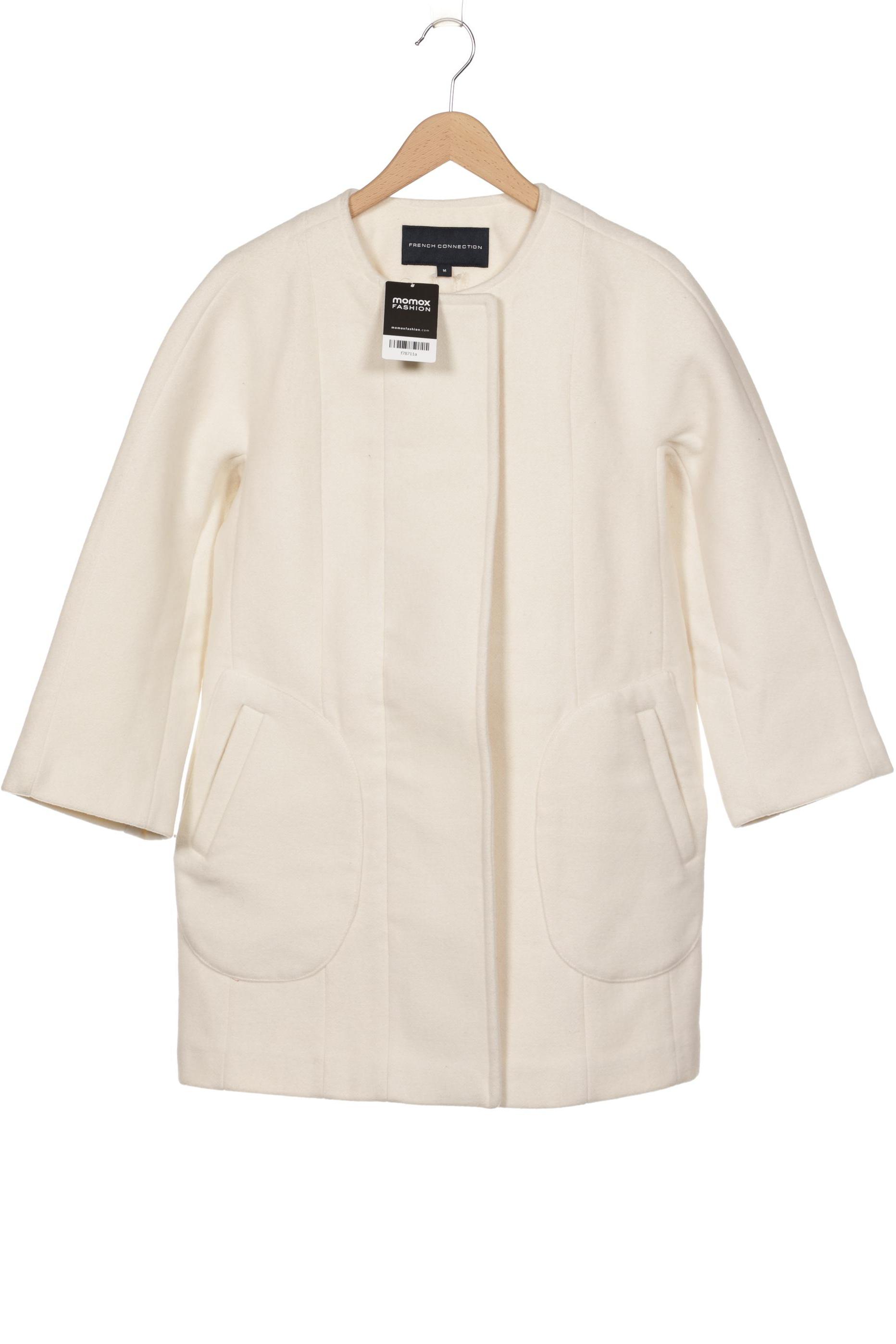 

French Connection Damen Mantel, weiß, Gr. 38