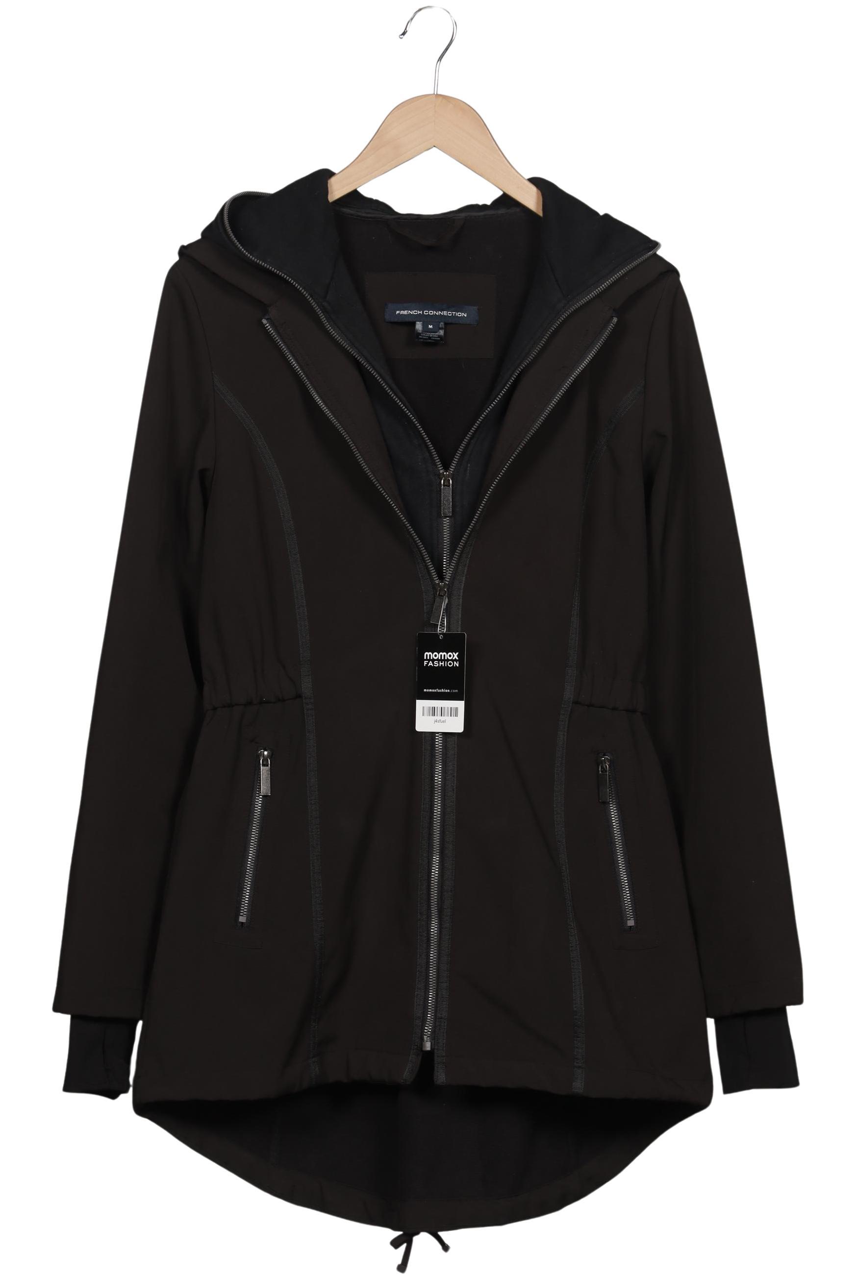 

French Connection Damen Mantel, schwarz, Gr. 38