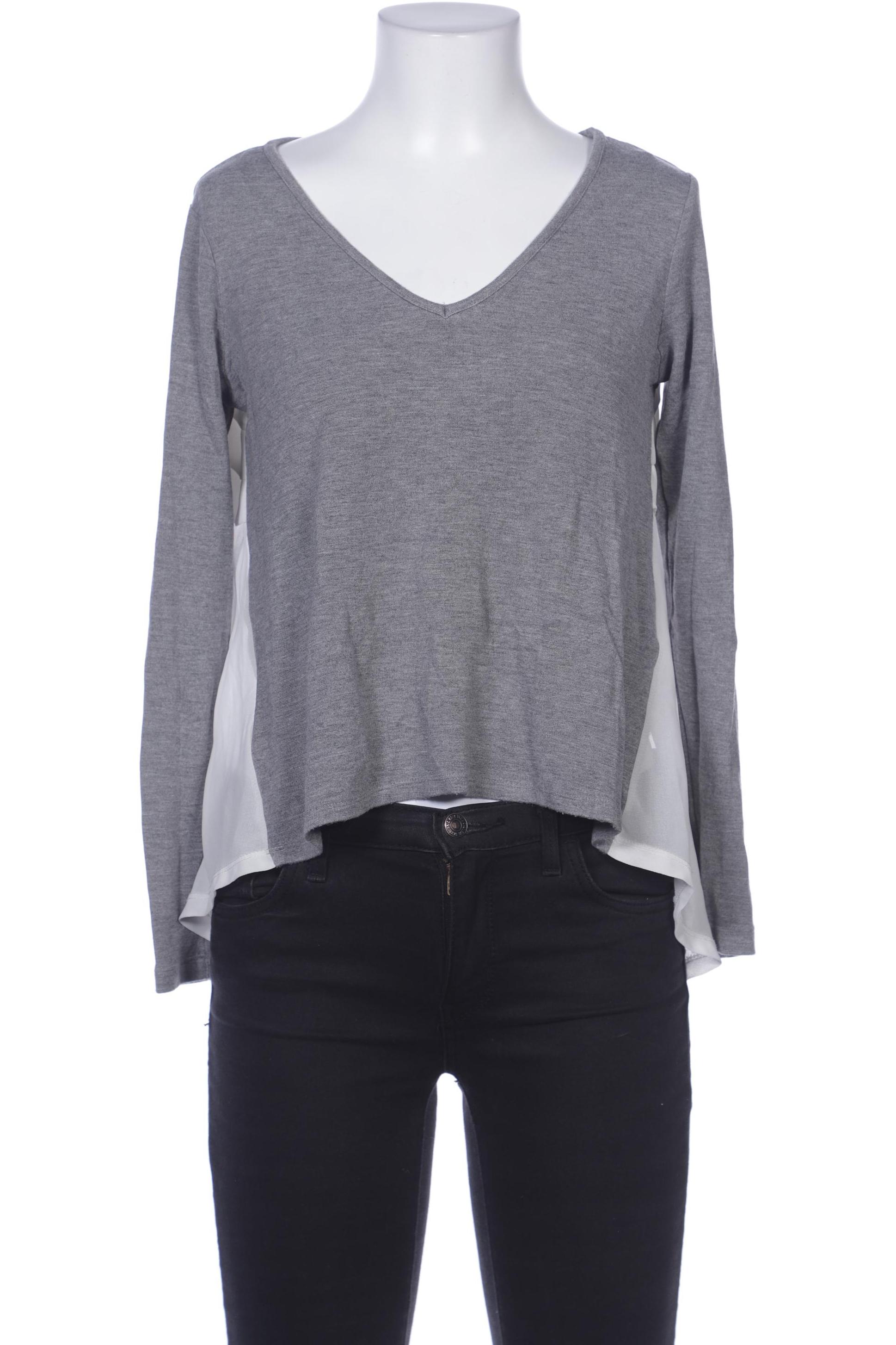 

French Connection Damen Langarmshirt, grau, Gr. 34