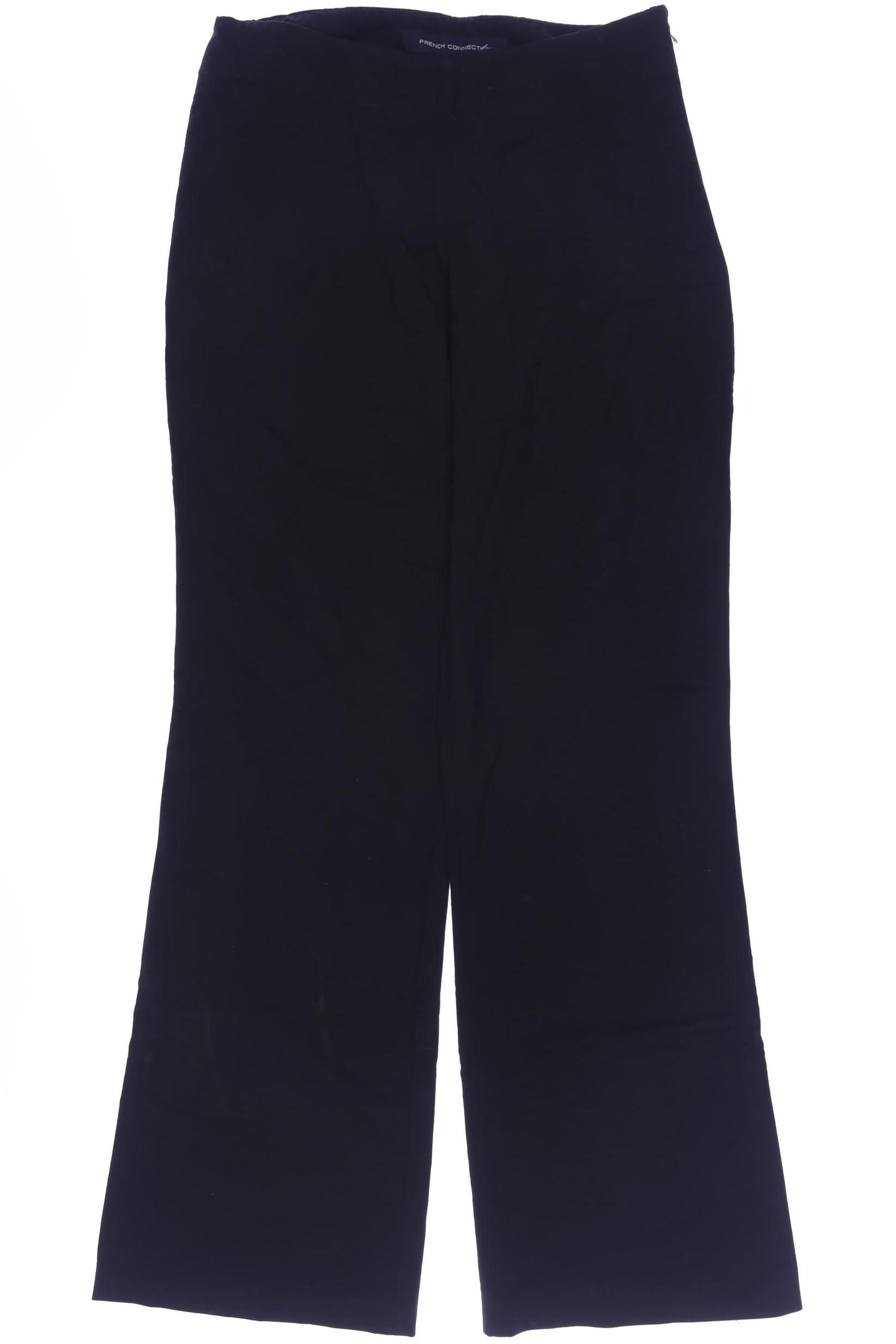 

French Connection Damen Stoffhose, schwarz, Gr. 10