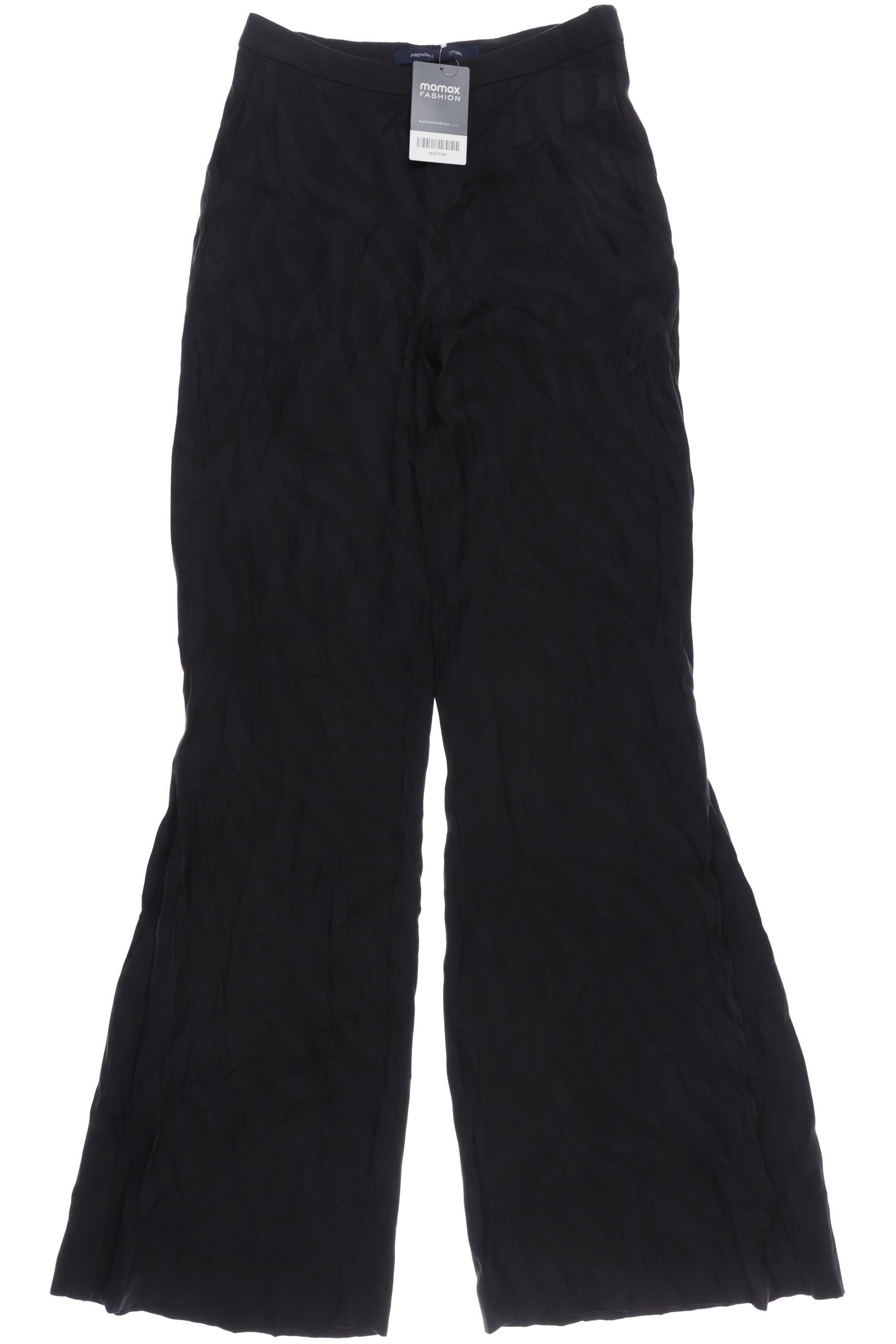

French Connection Damen Stoffhose, schwarz, Gr. 8