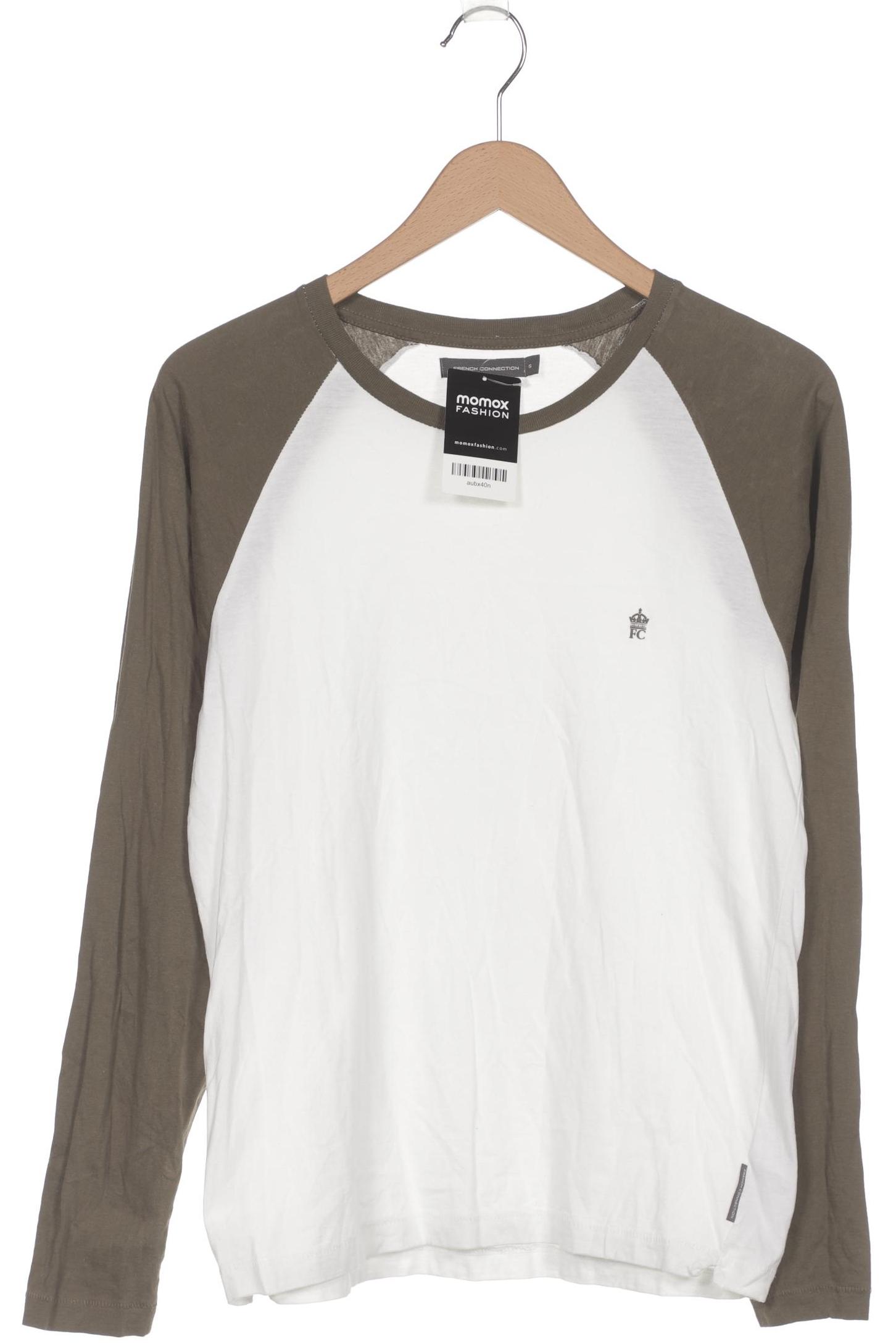 

French Connection Herren Langarmshirt, weiß, Gr. 46