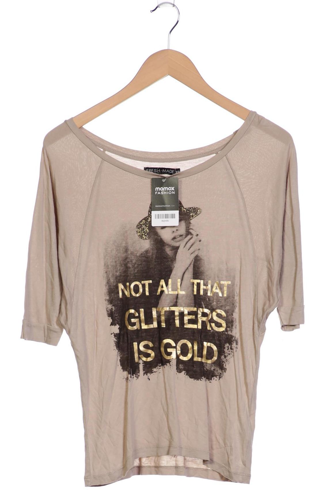 

Fresh Made Damen T-Shirt, beige, Gr. 34