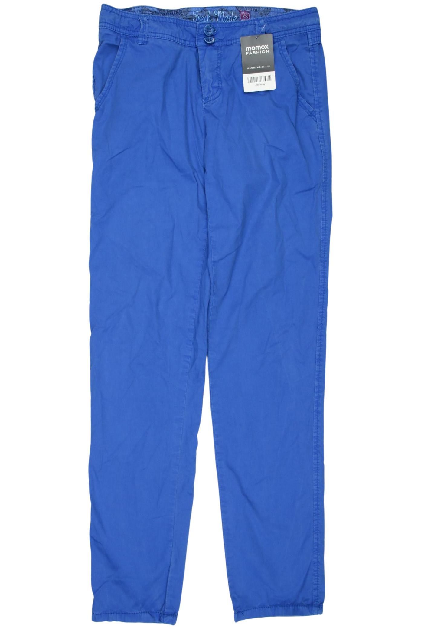 

Fresh Made Damen Stoffhose, blau, Gr. 0