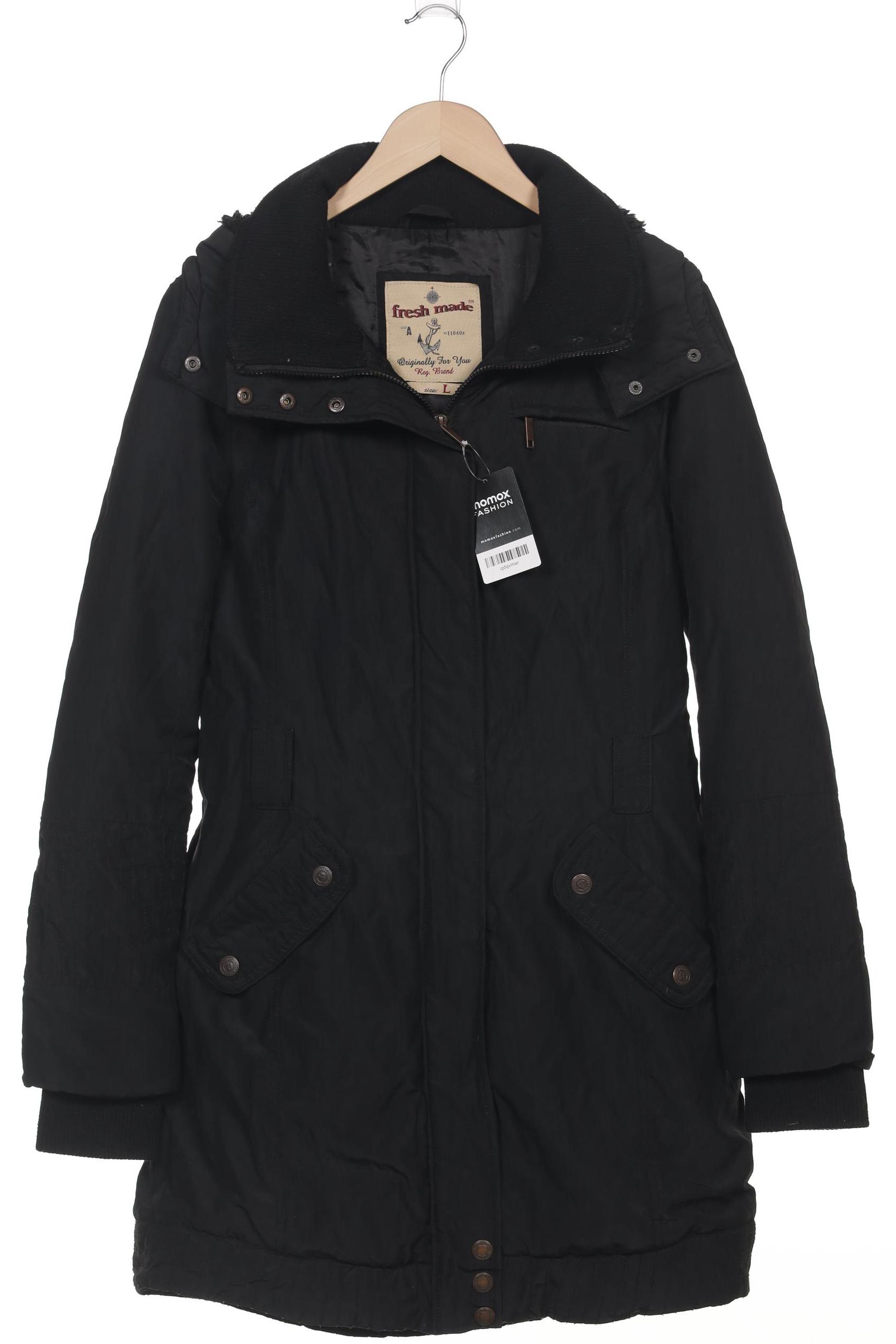 

Fresh Made Damen Mantel, schwarz, Gr. 42
