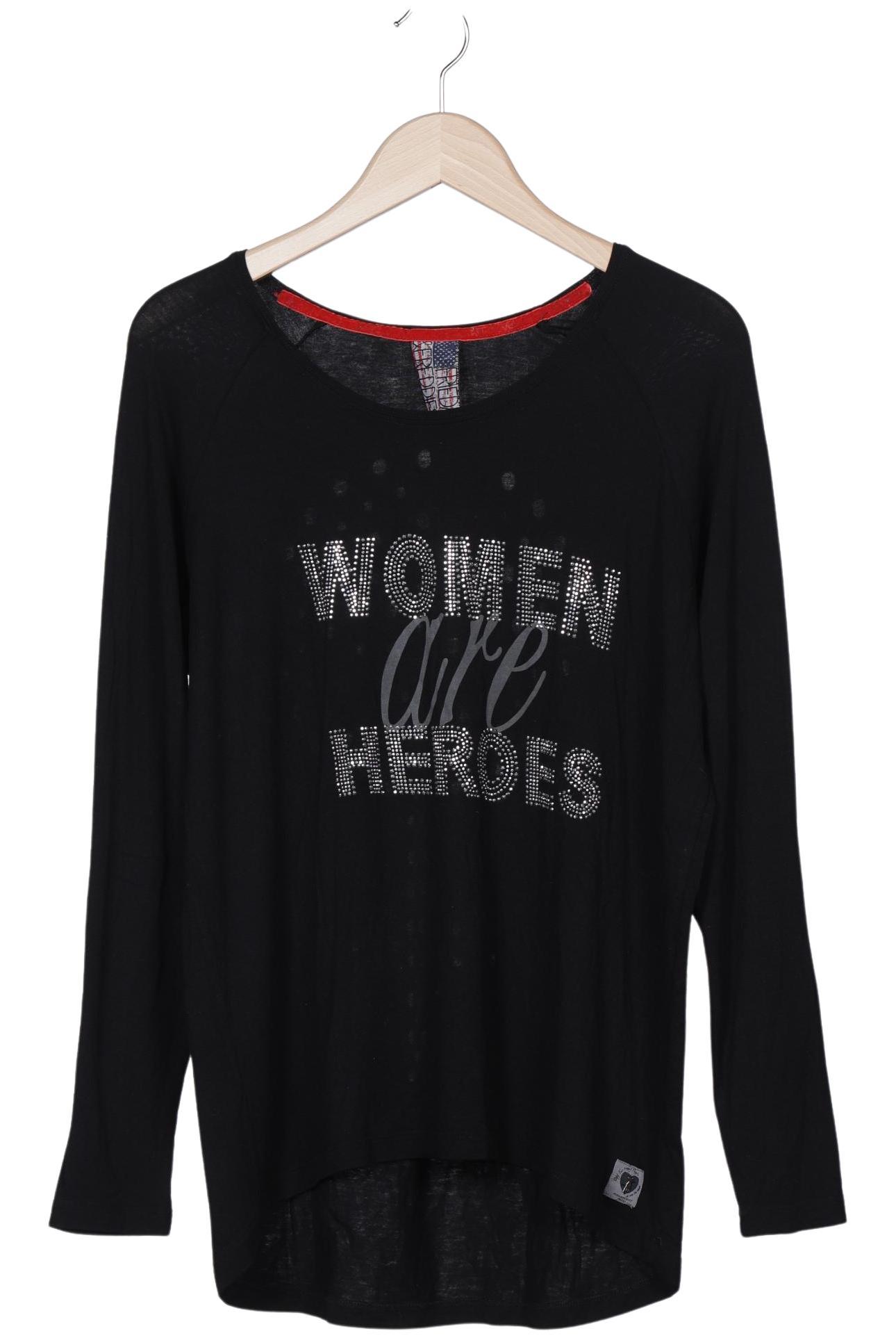 

Friedafreddies Damen Langarmshirt, schwarz, Gr. 40