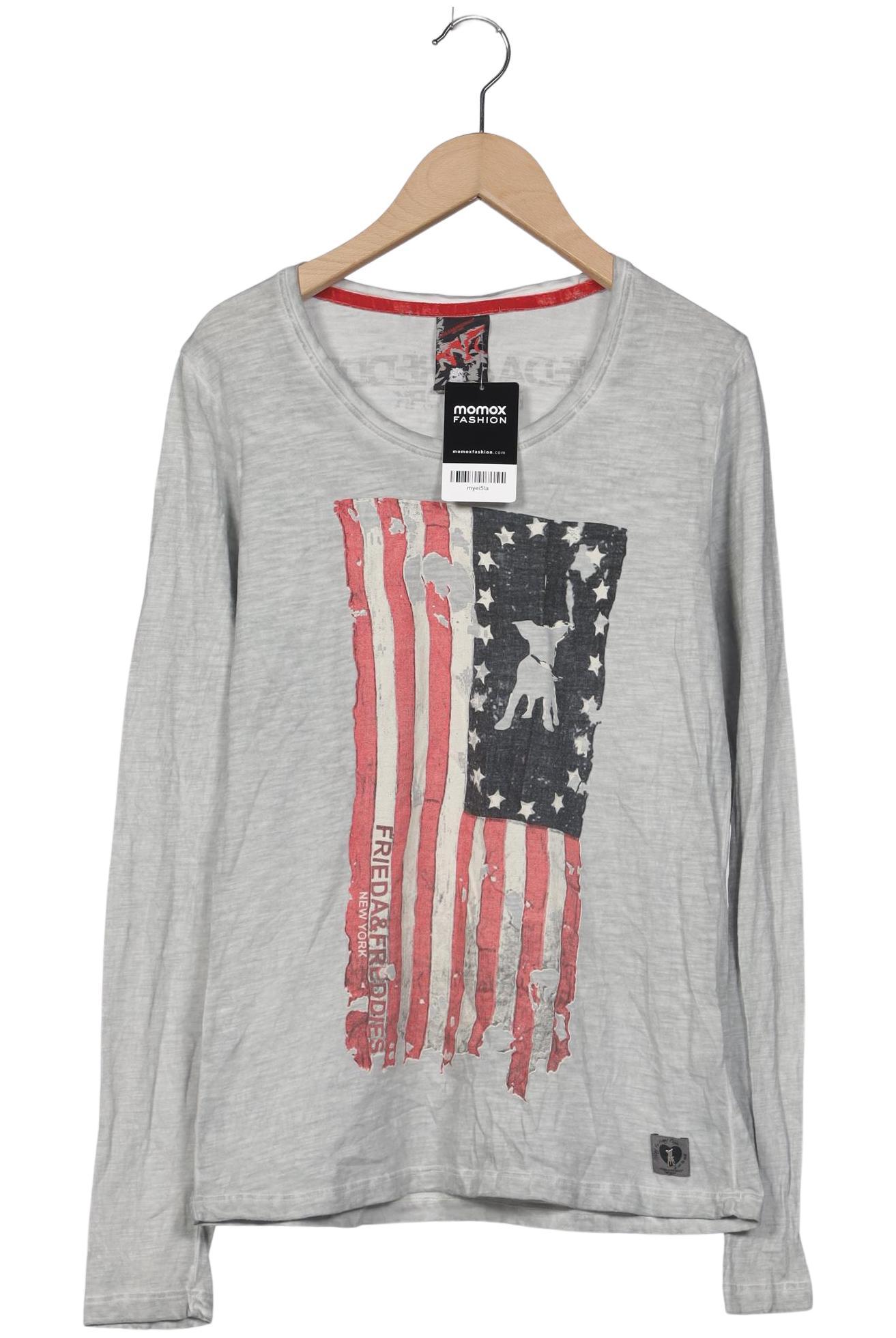 

Friedafreddies Damen Langarmshirt, grau, Gr. 38