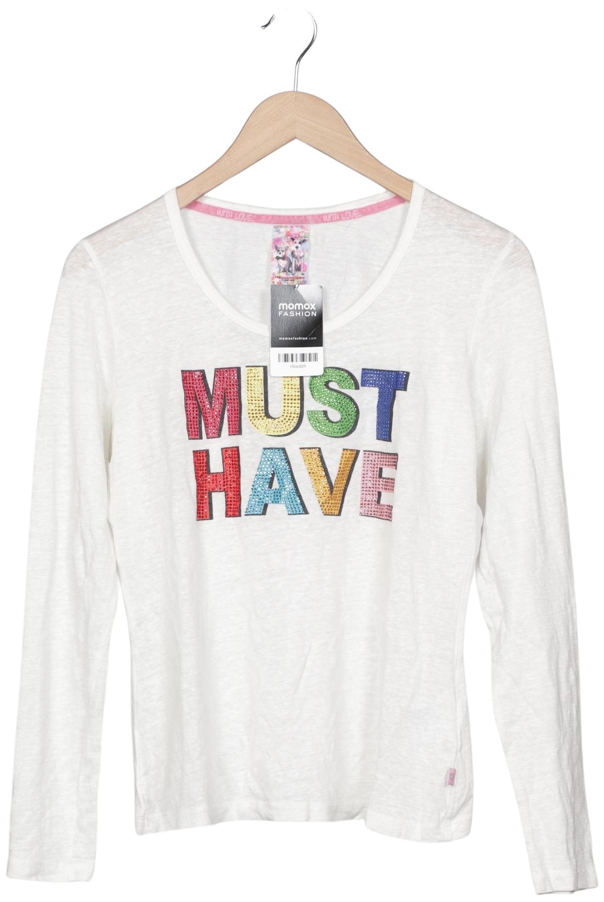 

Friedafreddies Damen Langarmshirt, weiß, Gr. 38