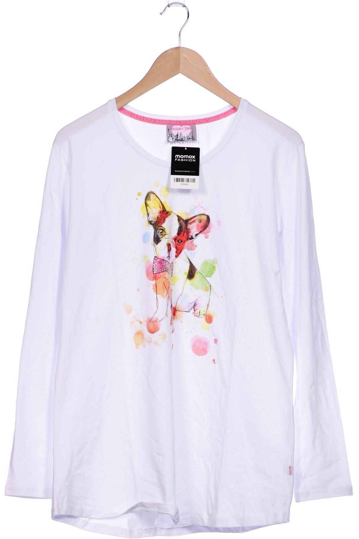 

Friedafreddies Damen Langarmshirt, weiß, Gr. 46