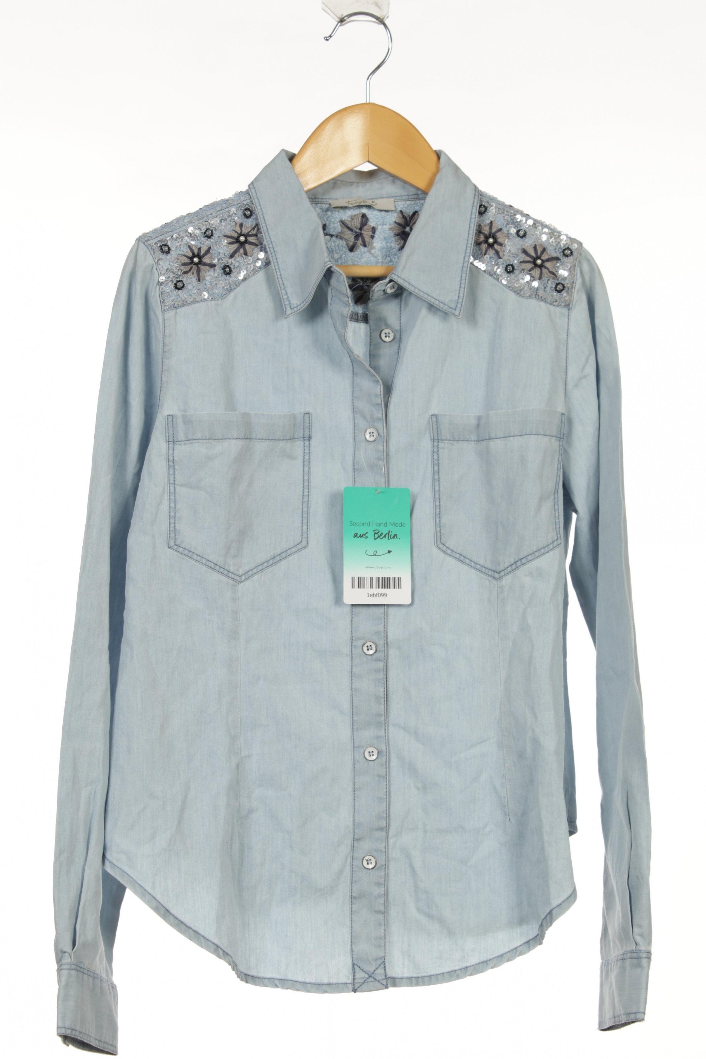 

Frogbox Damen Bluse, blau, Gr.