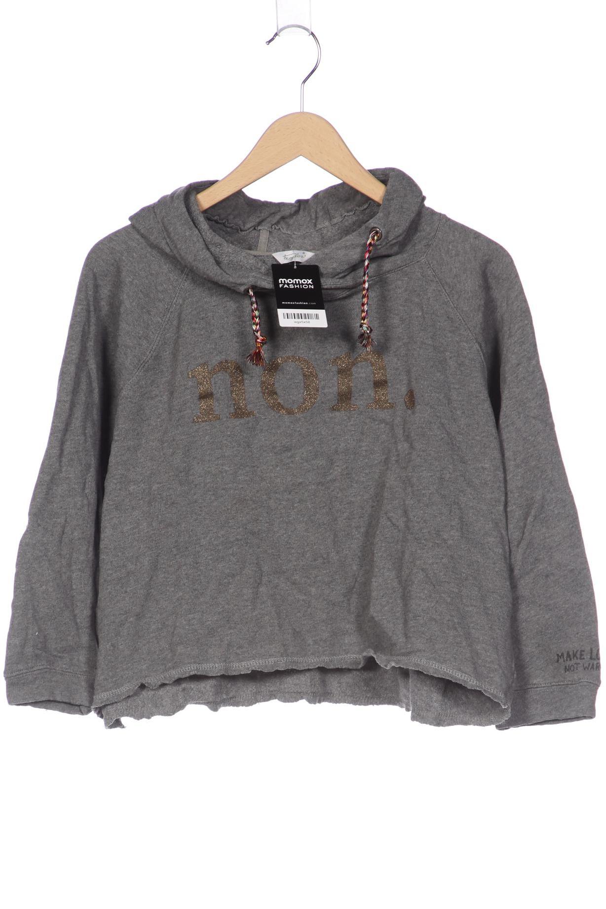 

Frogbox Damen Kapuzenpullover, grau, Gr. 34