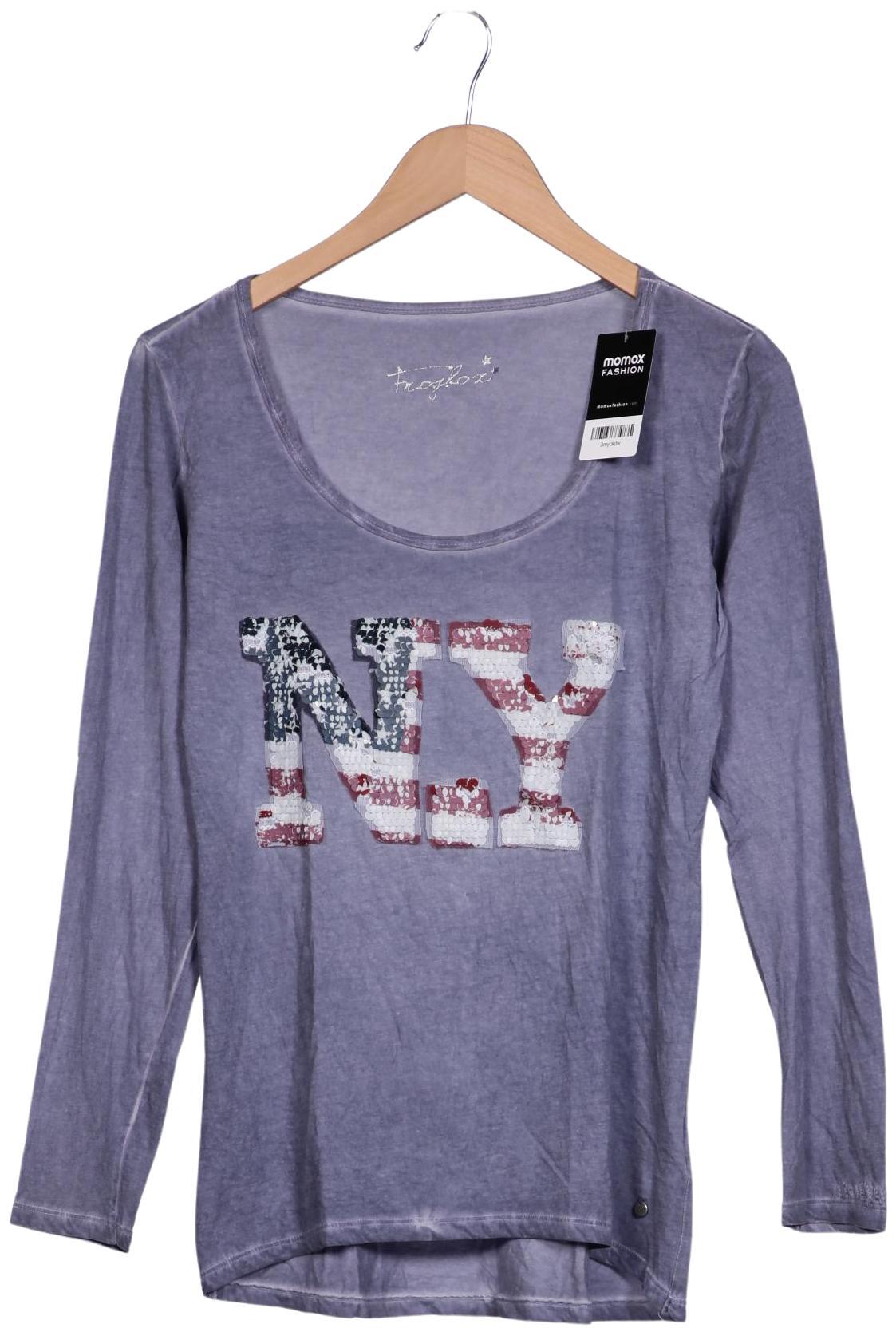 

Frogbox Damen Langarmshirt, blau, Gr. 38