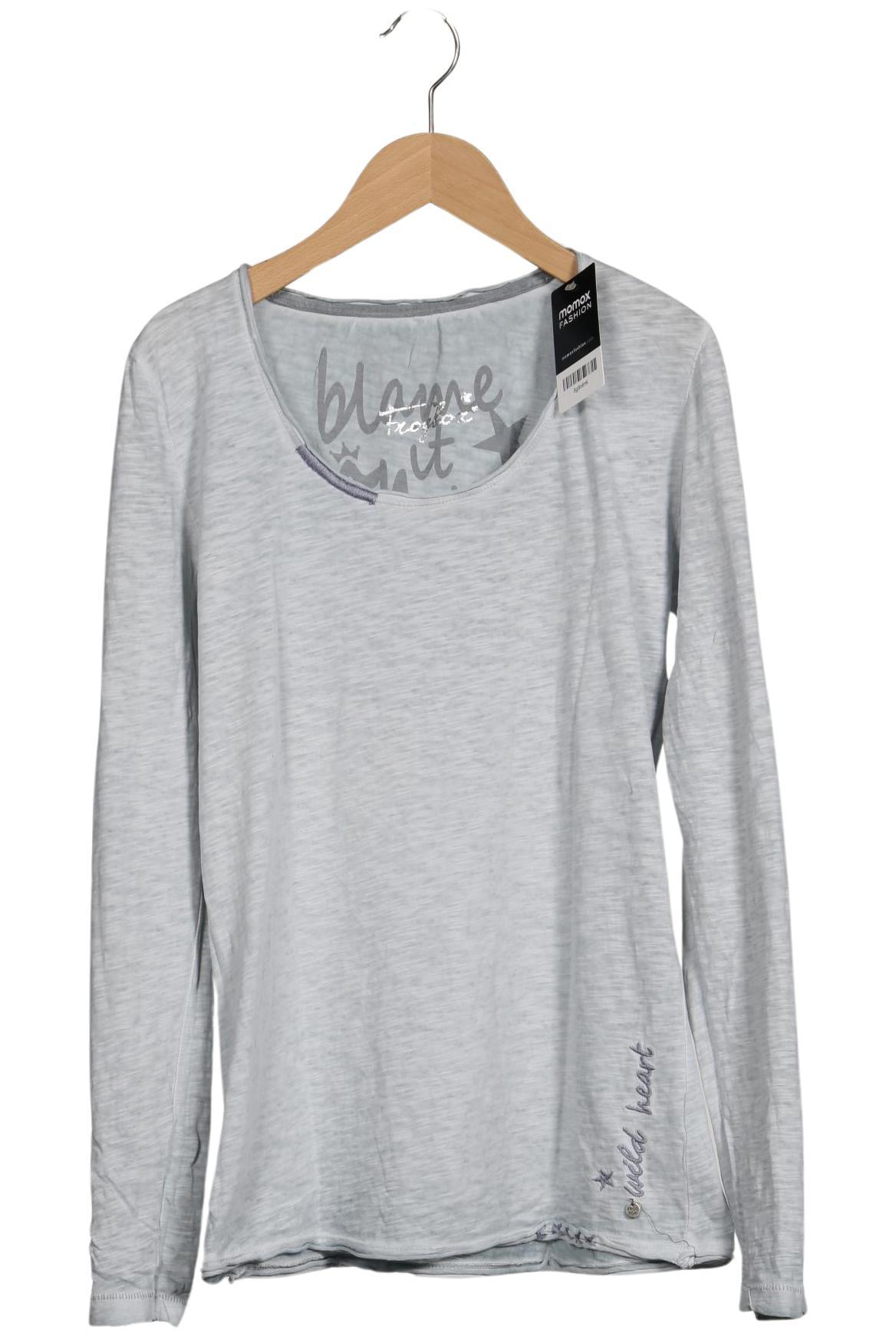 

Frogbox Damen Langarmshirt, hellblau, Gr. 38