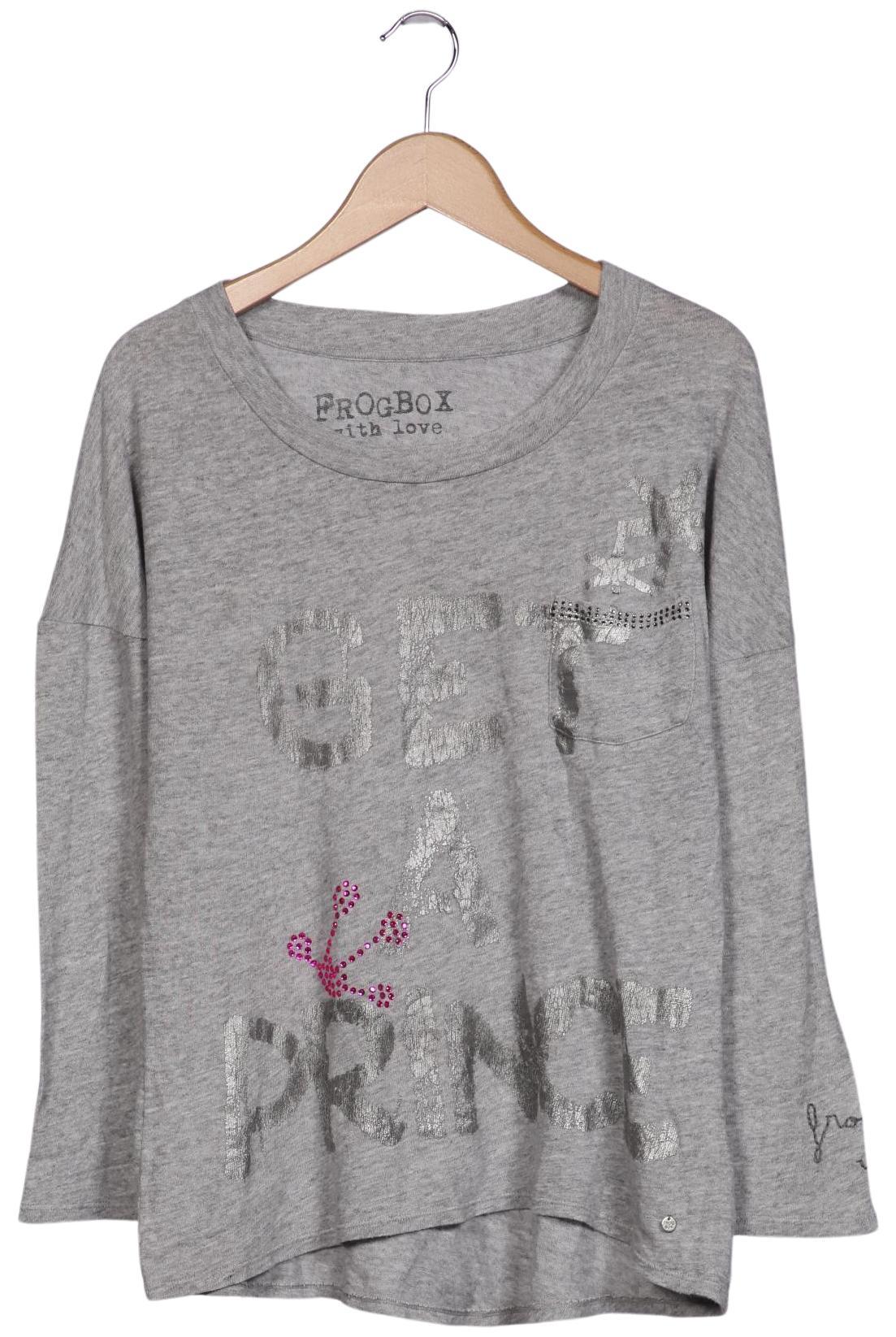 

Frogbox Damen Langarmshirt, grau, Gr. 34