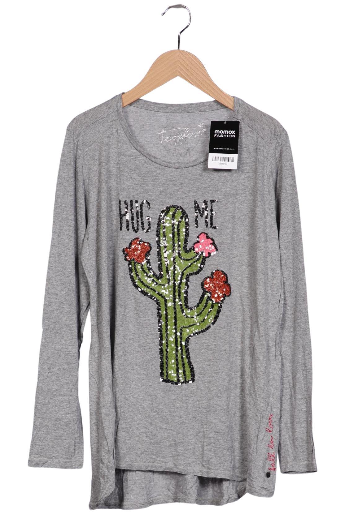 

Frogbox Damen Langarmshirt, grau, Gr. 42