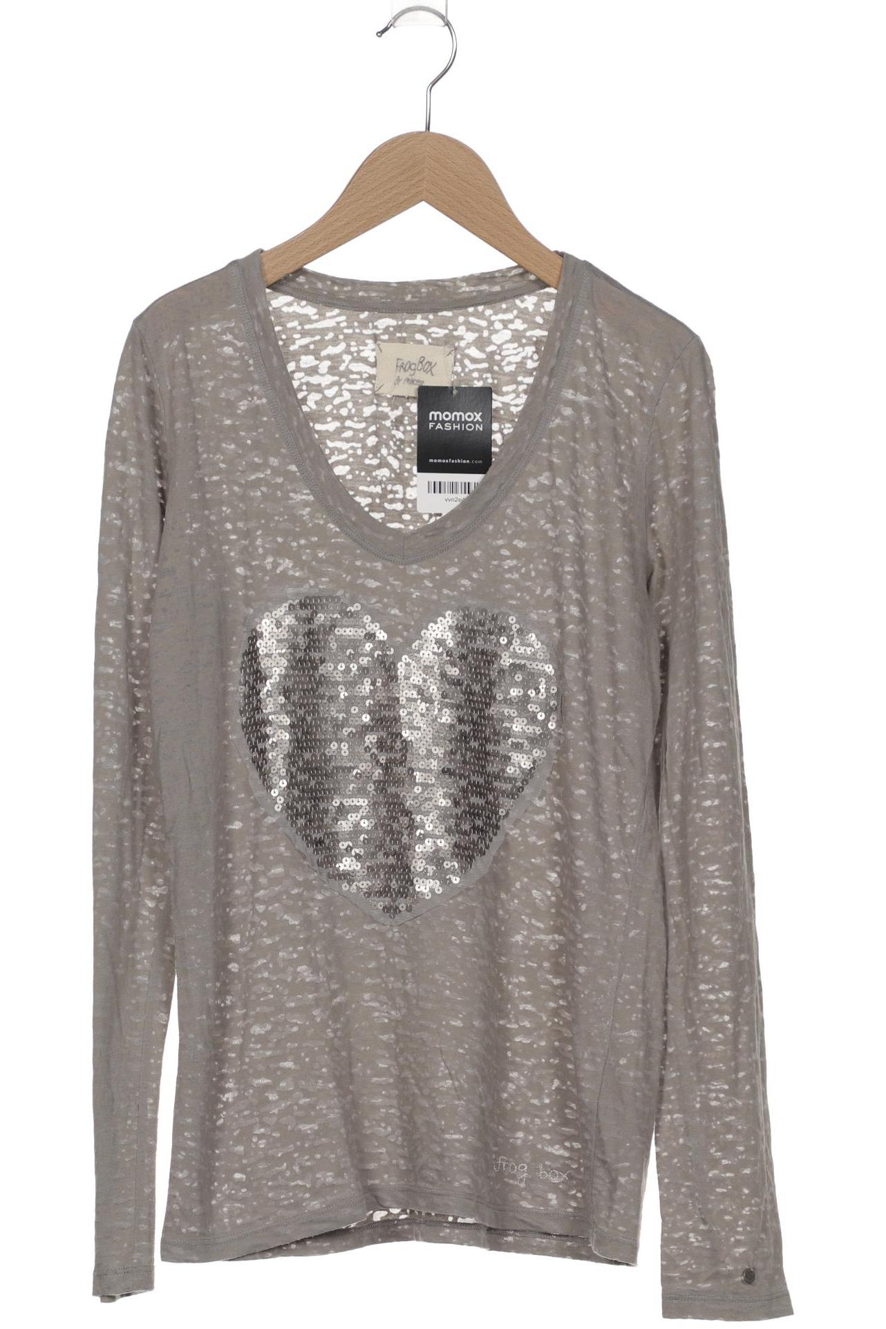 

Frogbox Damen Langarmshirt, grau, Gr. 38