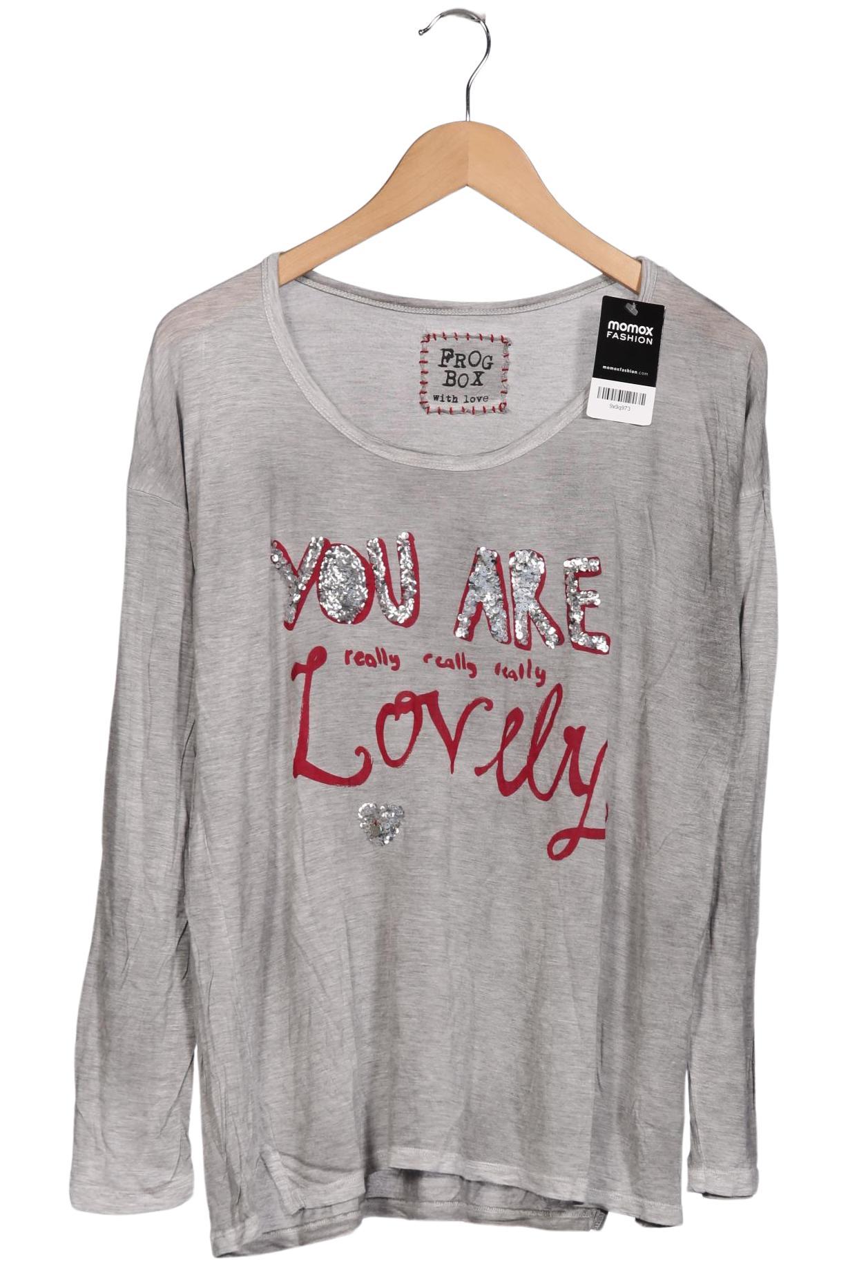 

Frogbox Damen Langarmshirt, grau, Gr. 40