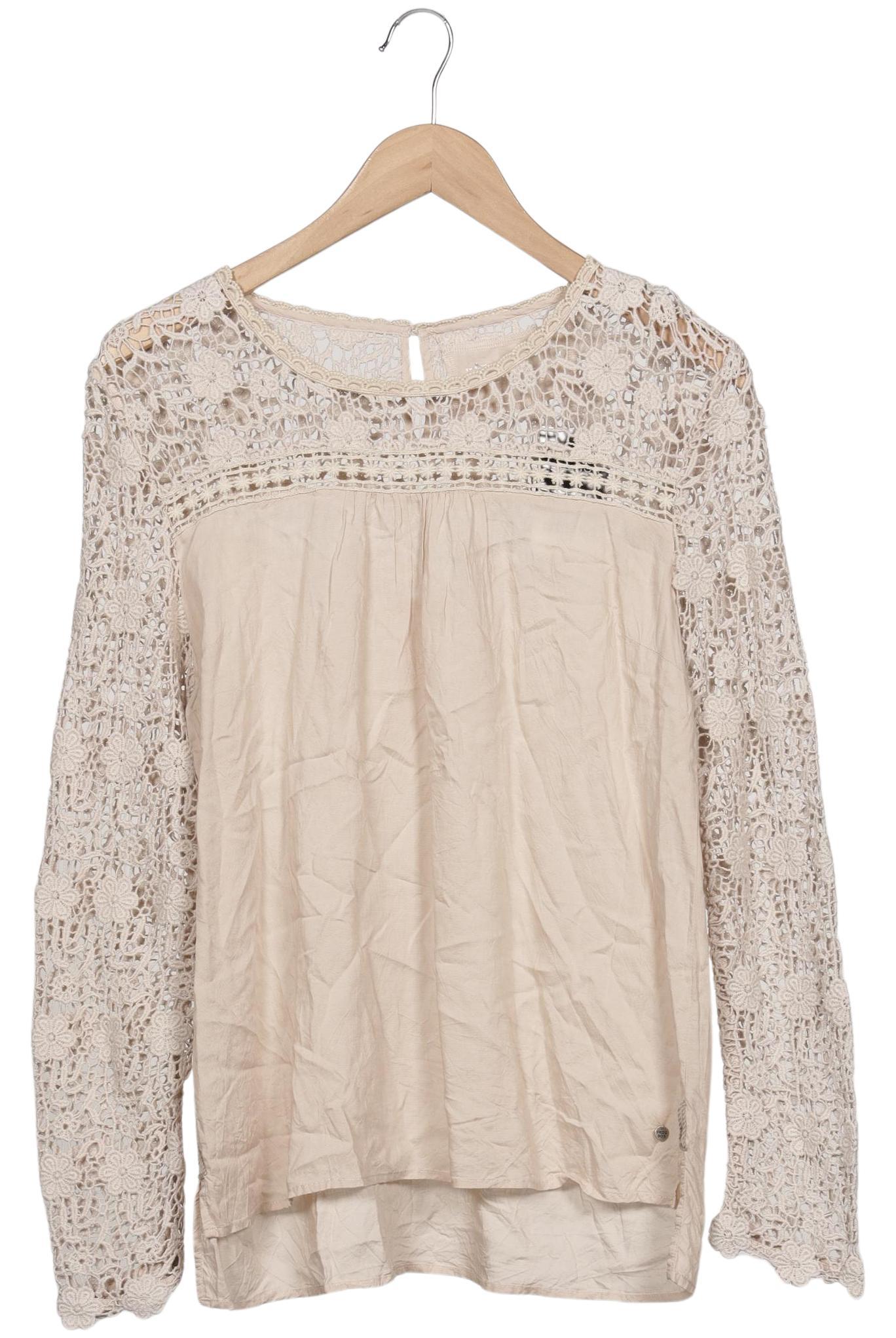 

Frogbox Damen Langarmshirt, beige, Gr. 36