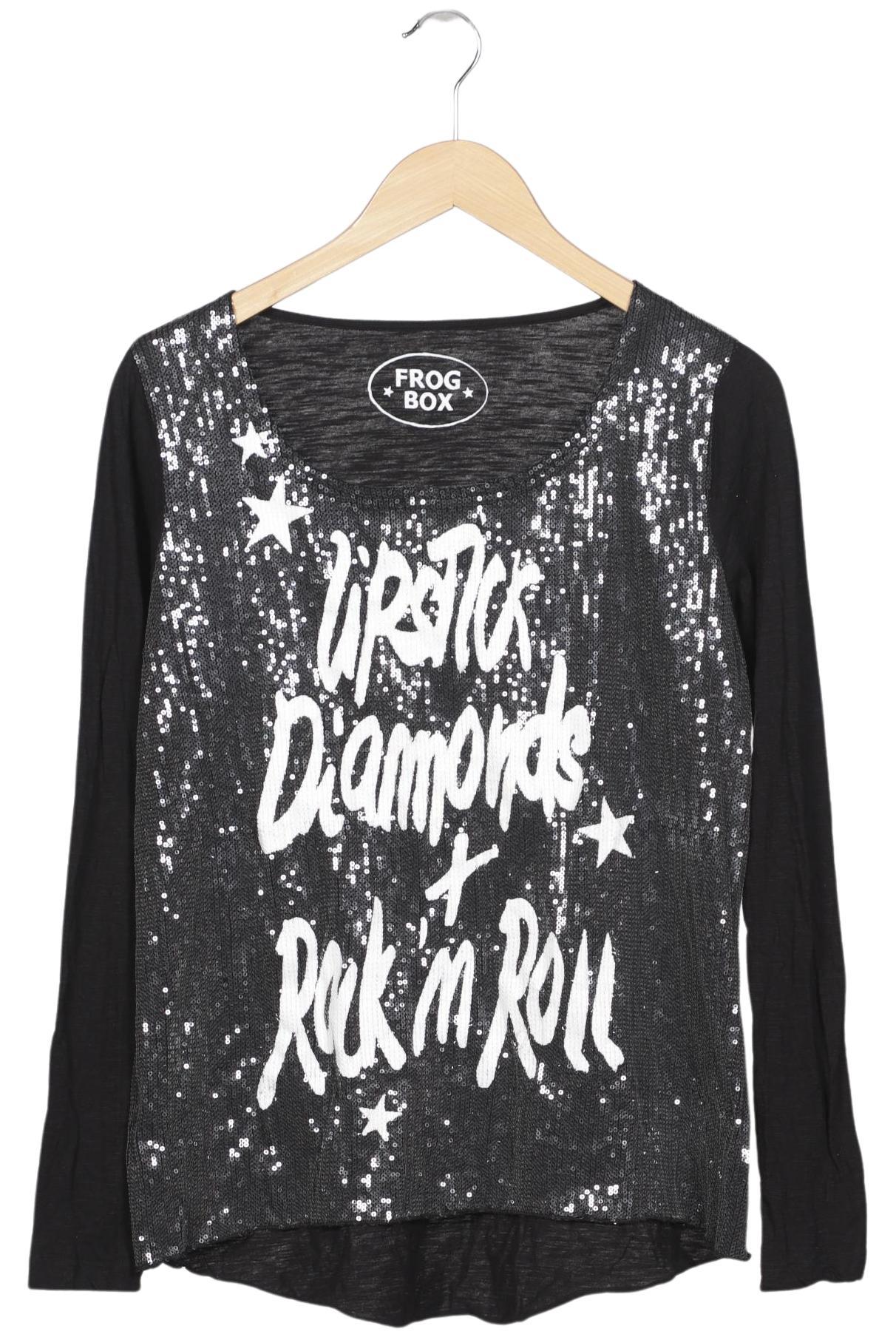 

Frogbox Damen Langarmshirt, schwarz, Gr. 38