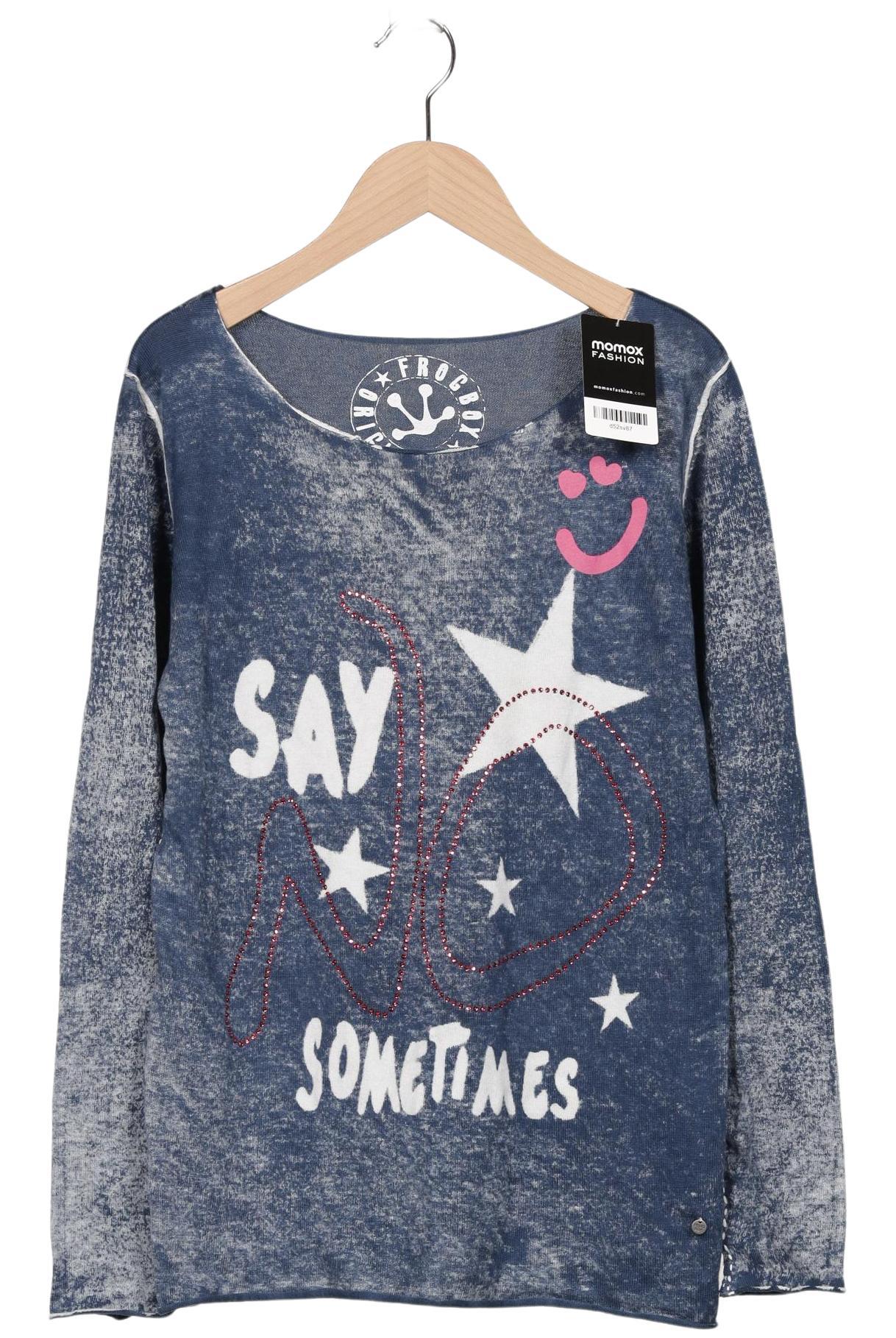 

Frogbox Damen Pullover, blau, Gr. 38