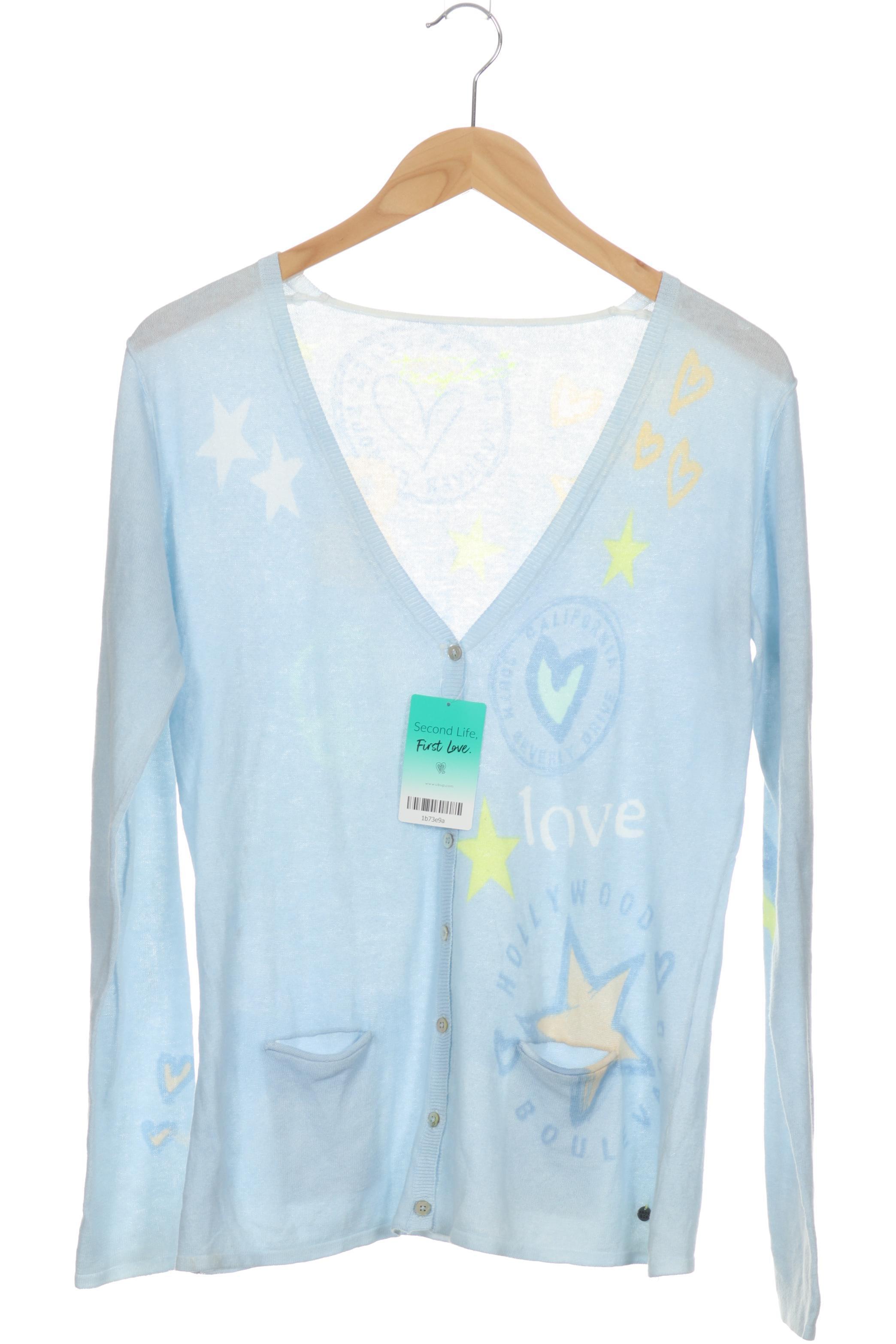 

Frogbox Damen Strickjacke, blau, Gr. 38