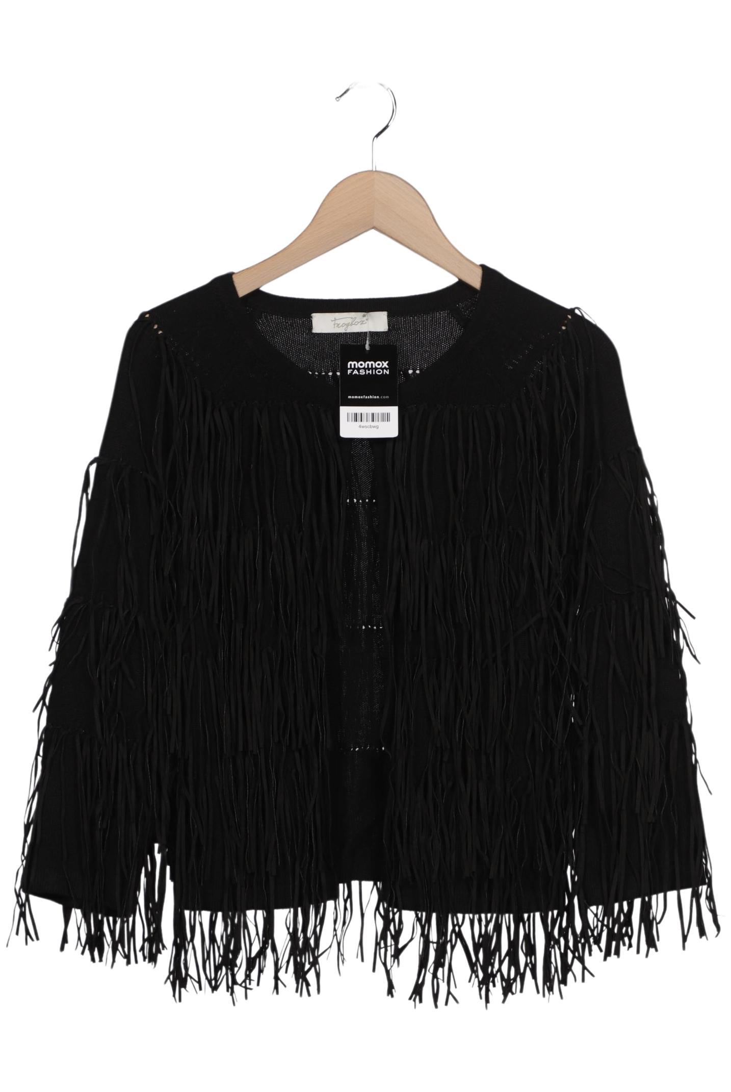 

Frogbox Damen Strickjacke, schwarz, Gr. 38