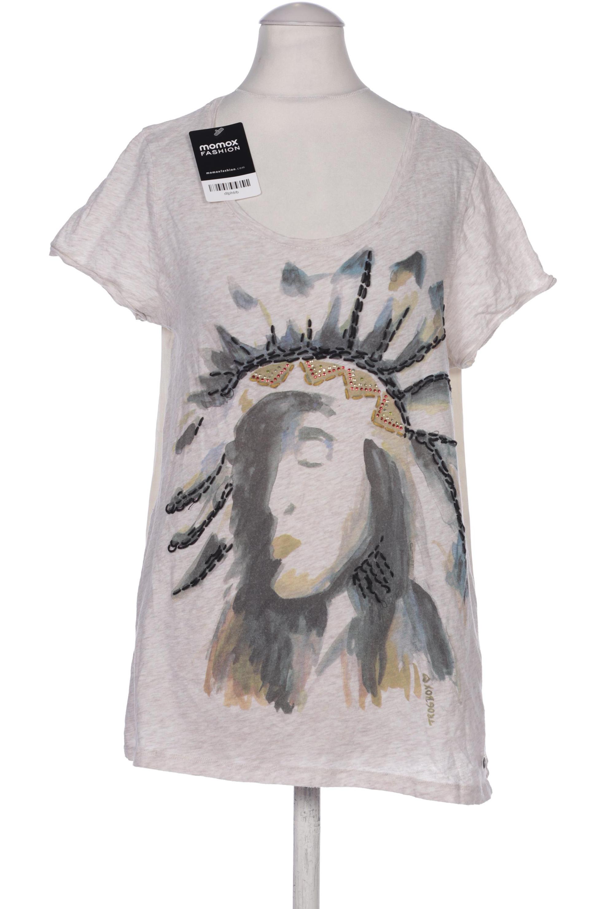 

Frogbox Damen T-Shirt, beige, Gr. 34